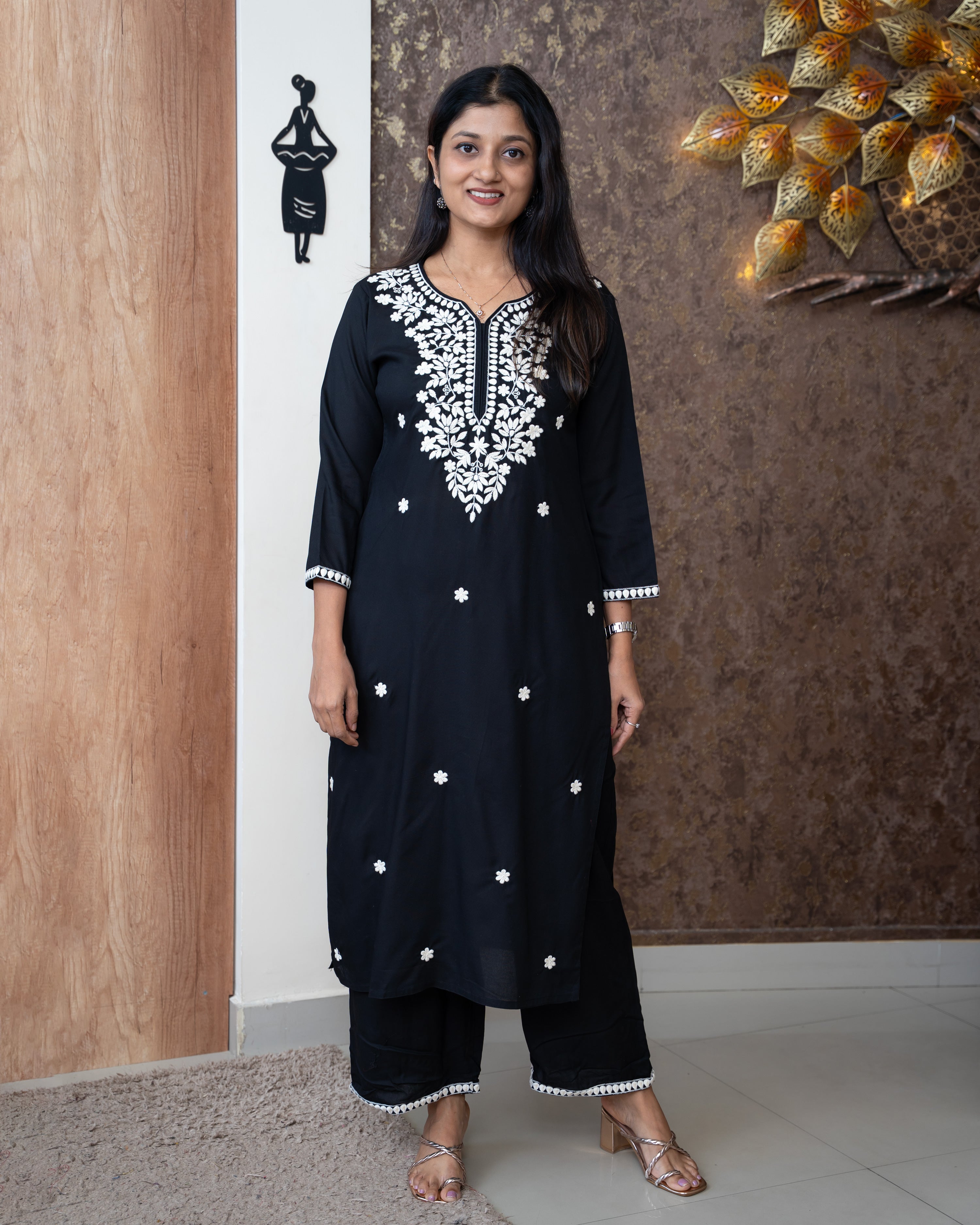 Load image into Gallery viewer, Rayon Co-Ord Set-5647
