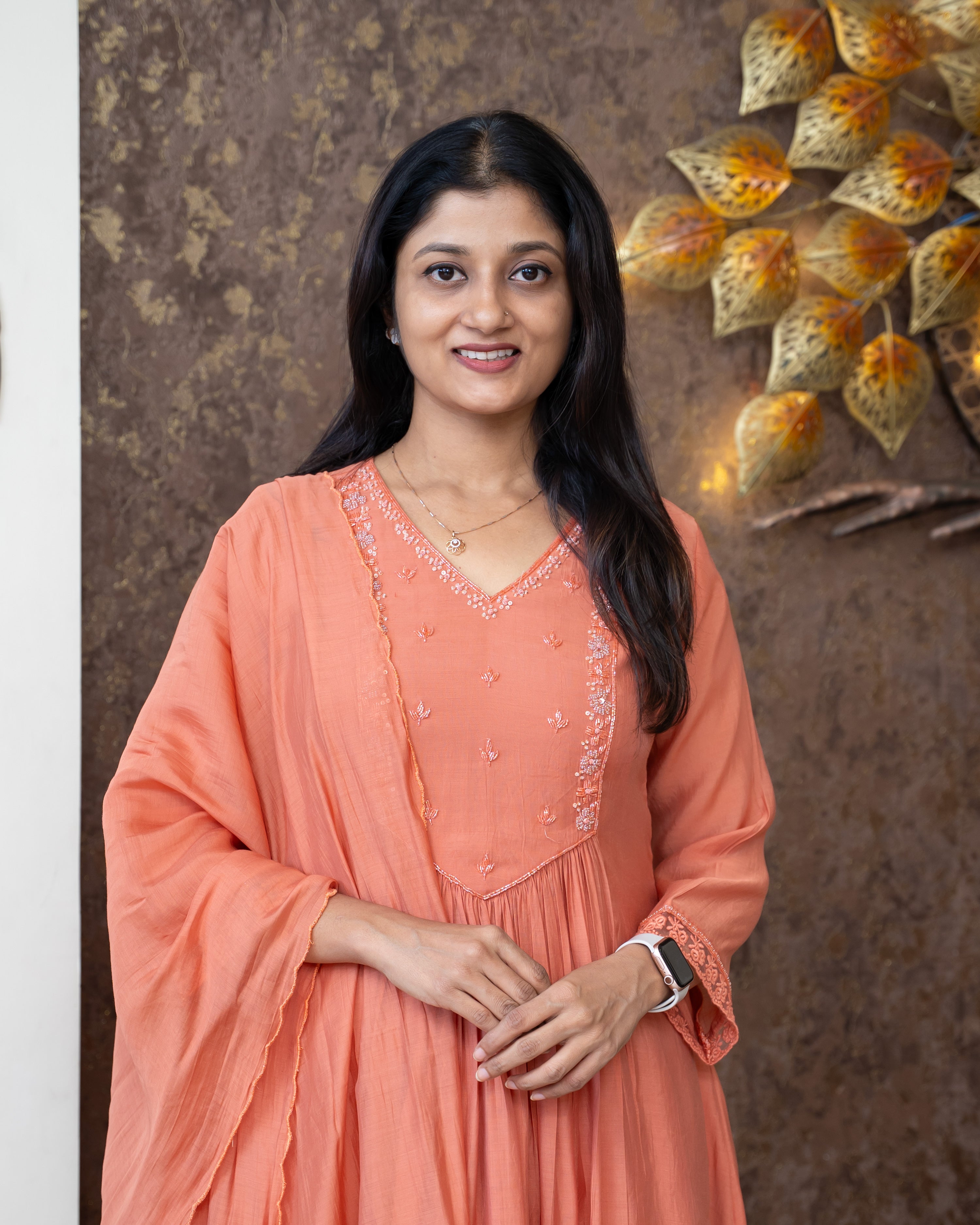 Load image into Gallery viewer, Mul chanderi Suit-5782
