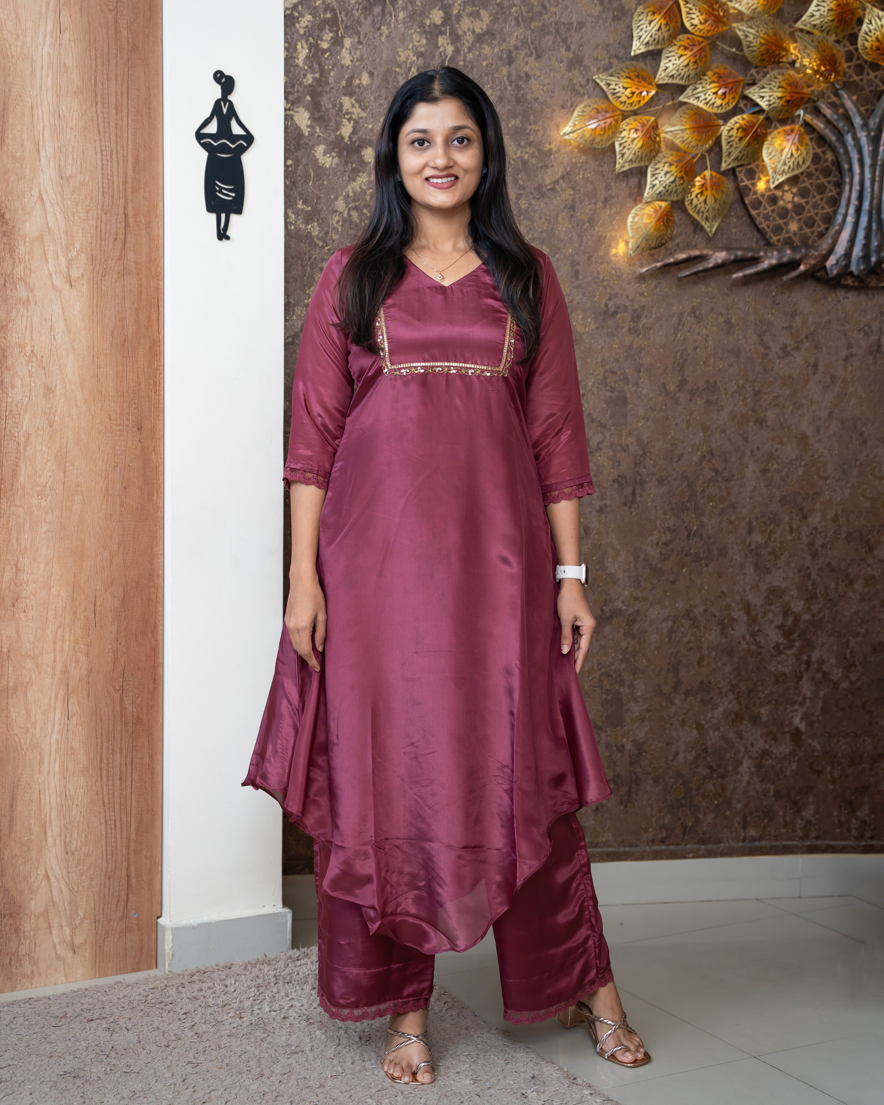 Load image into Gallery viewer, Crepe Silk Designer Wear(Pre-Order)-887
