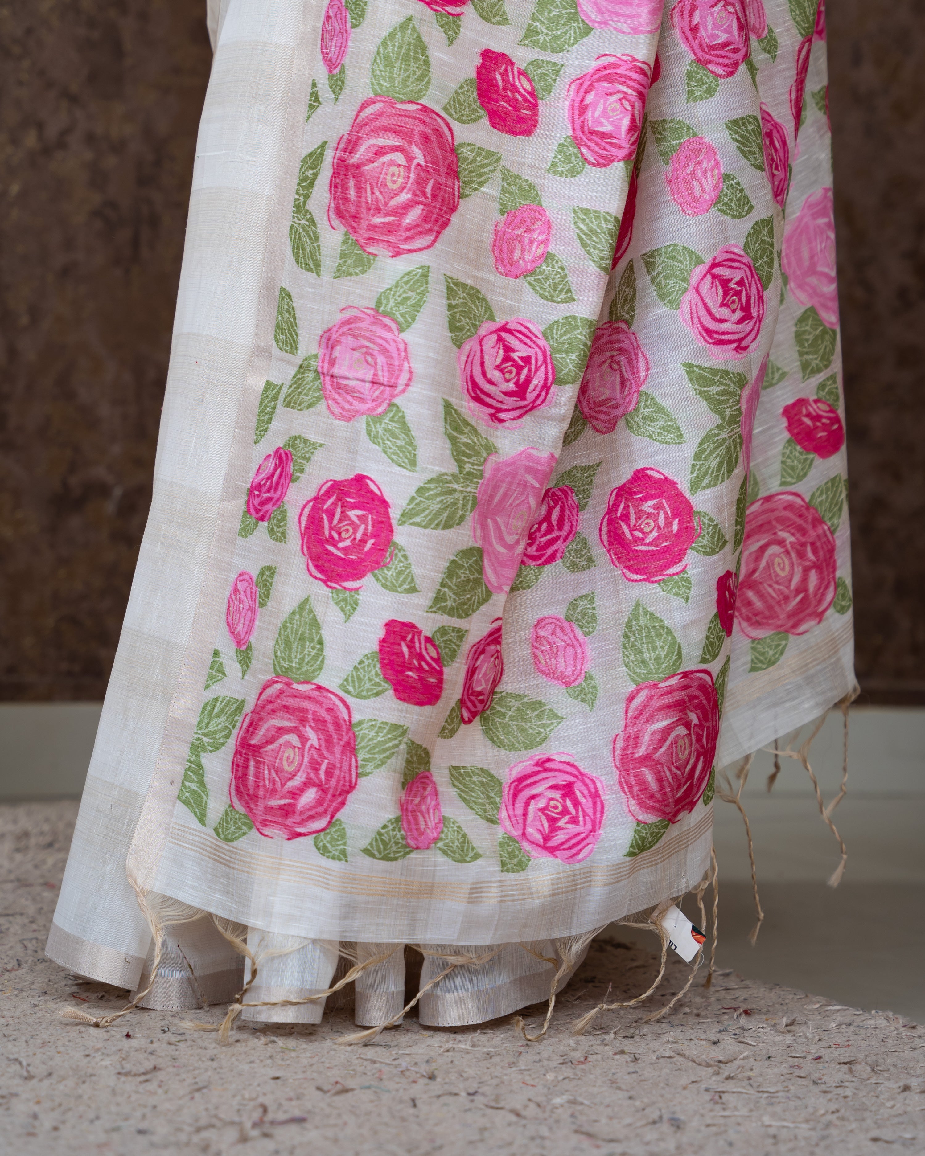 Load image into Gallery viewer, Pure Chanderi Cotton Saree-5776
