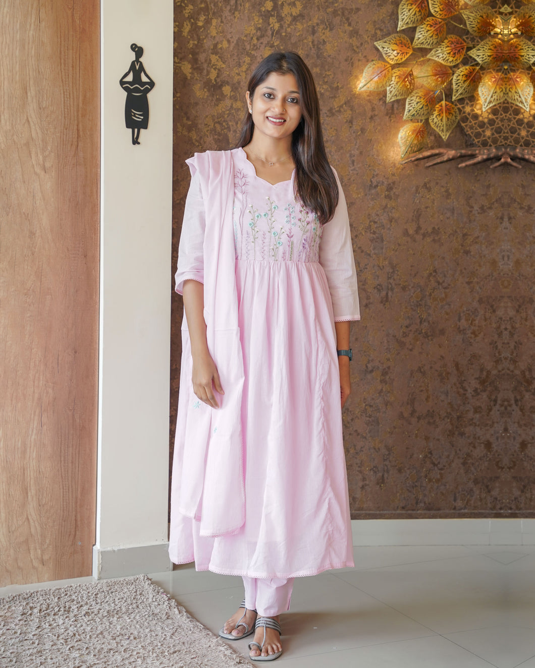 Mulmul Cotton Kurti Set-01458