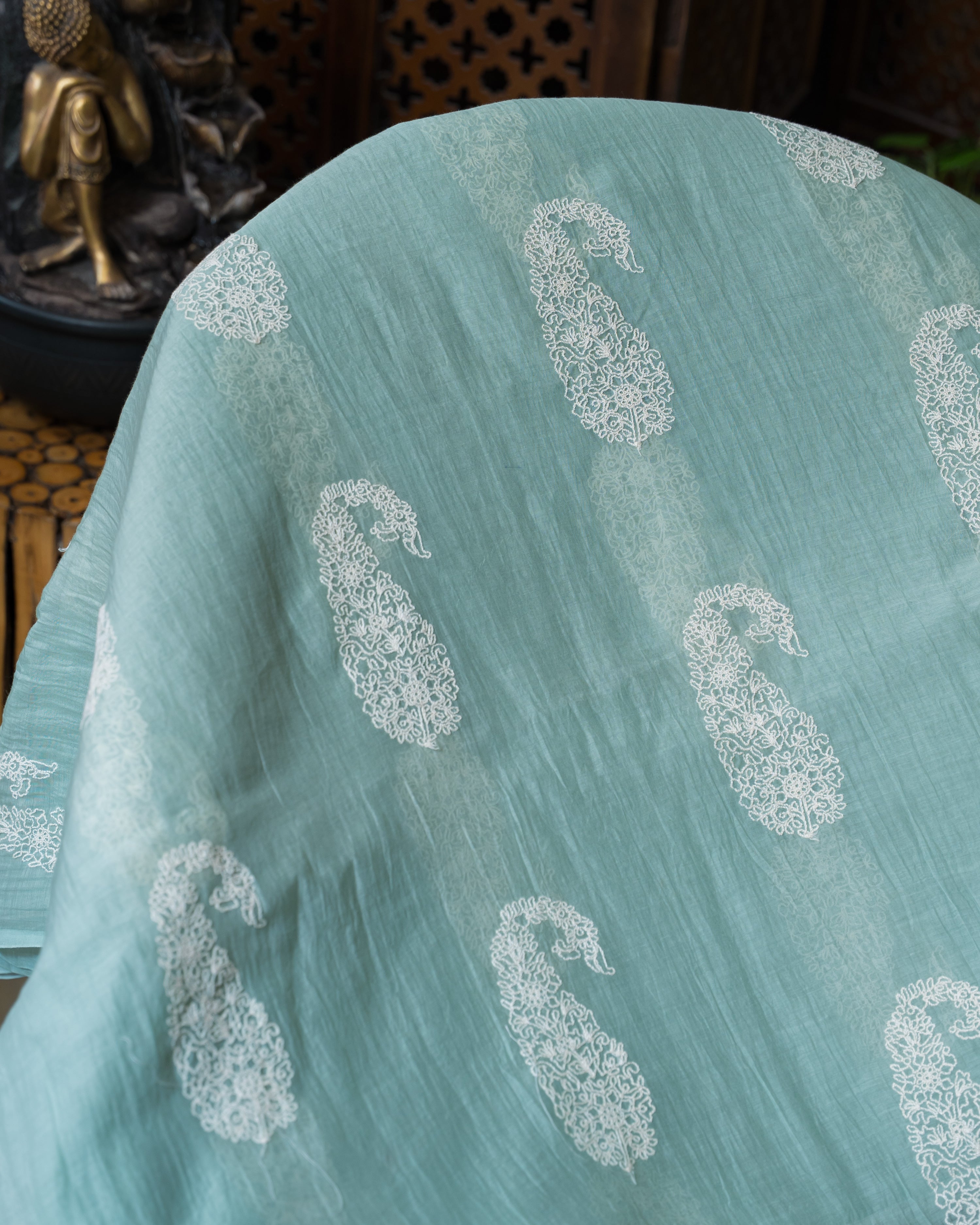 Load image into Gallery viewer, Mul Chanderi Fabric-5597
