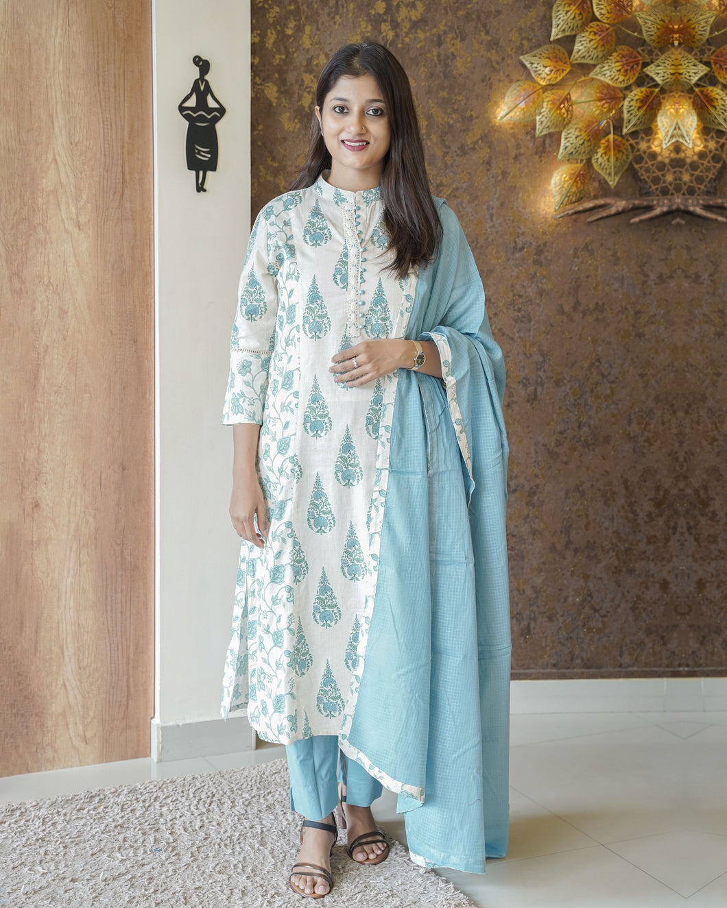 Flex Cotton Kurti Set-1664