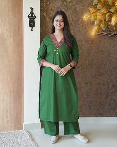 Pure Cotton Kurti Set-1812