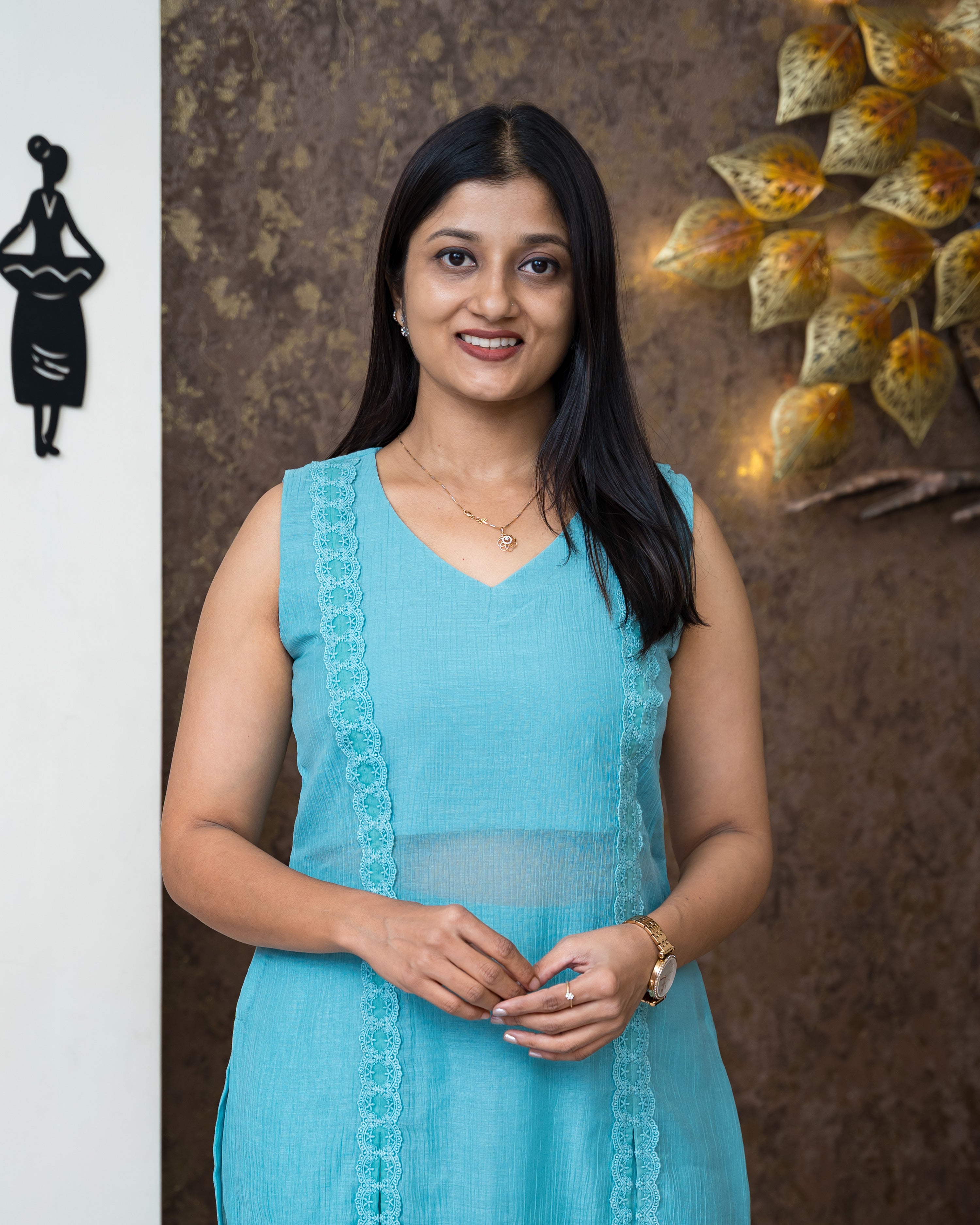 Load image into Gallery viewer, Crushed Mul Chanderi Designer Kurti(Pre-Order)-901
