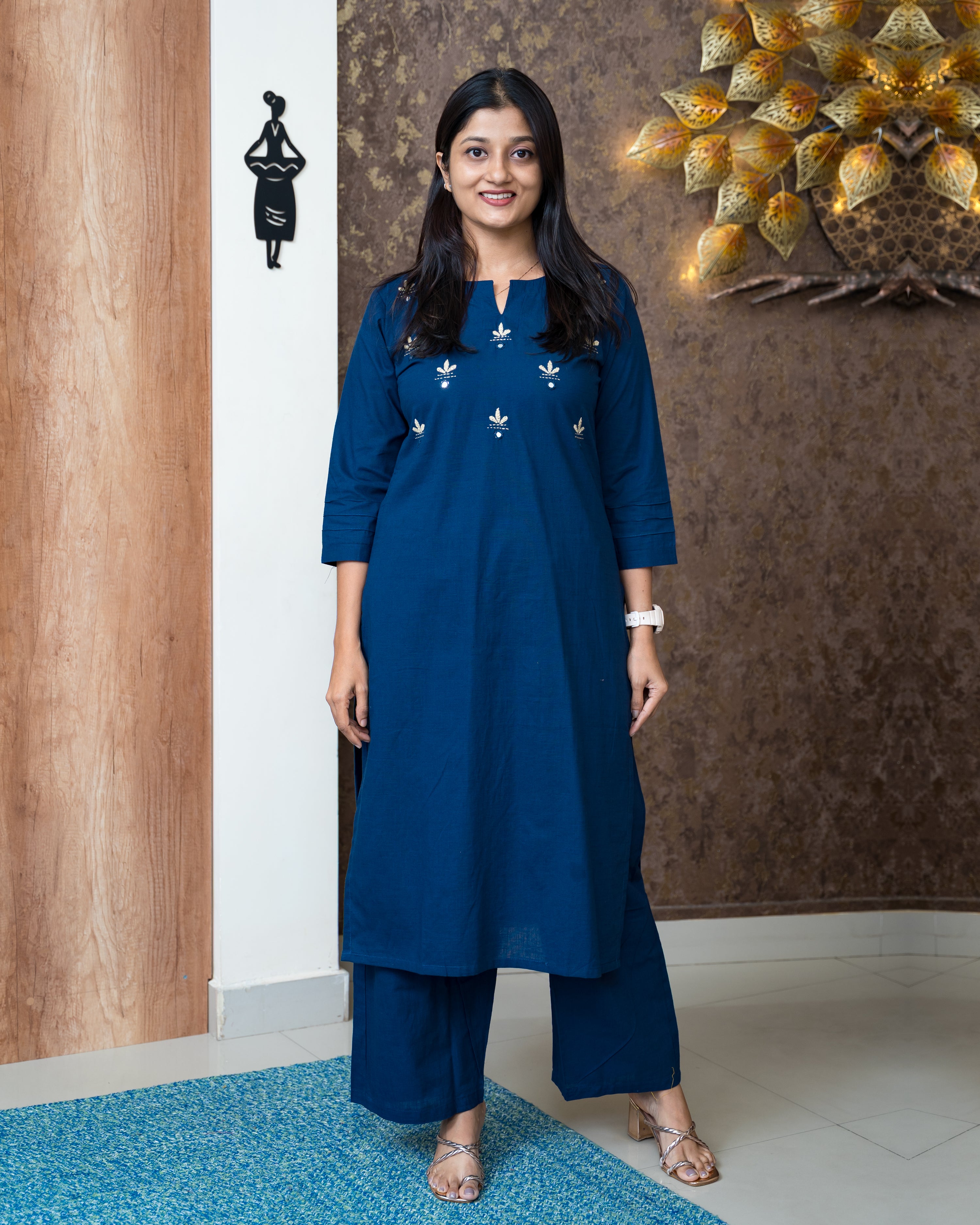Load image into Gallery viewer, Cotton Co-ord Set-6216

