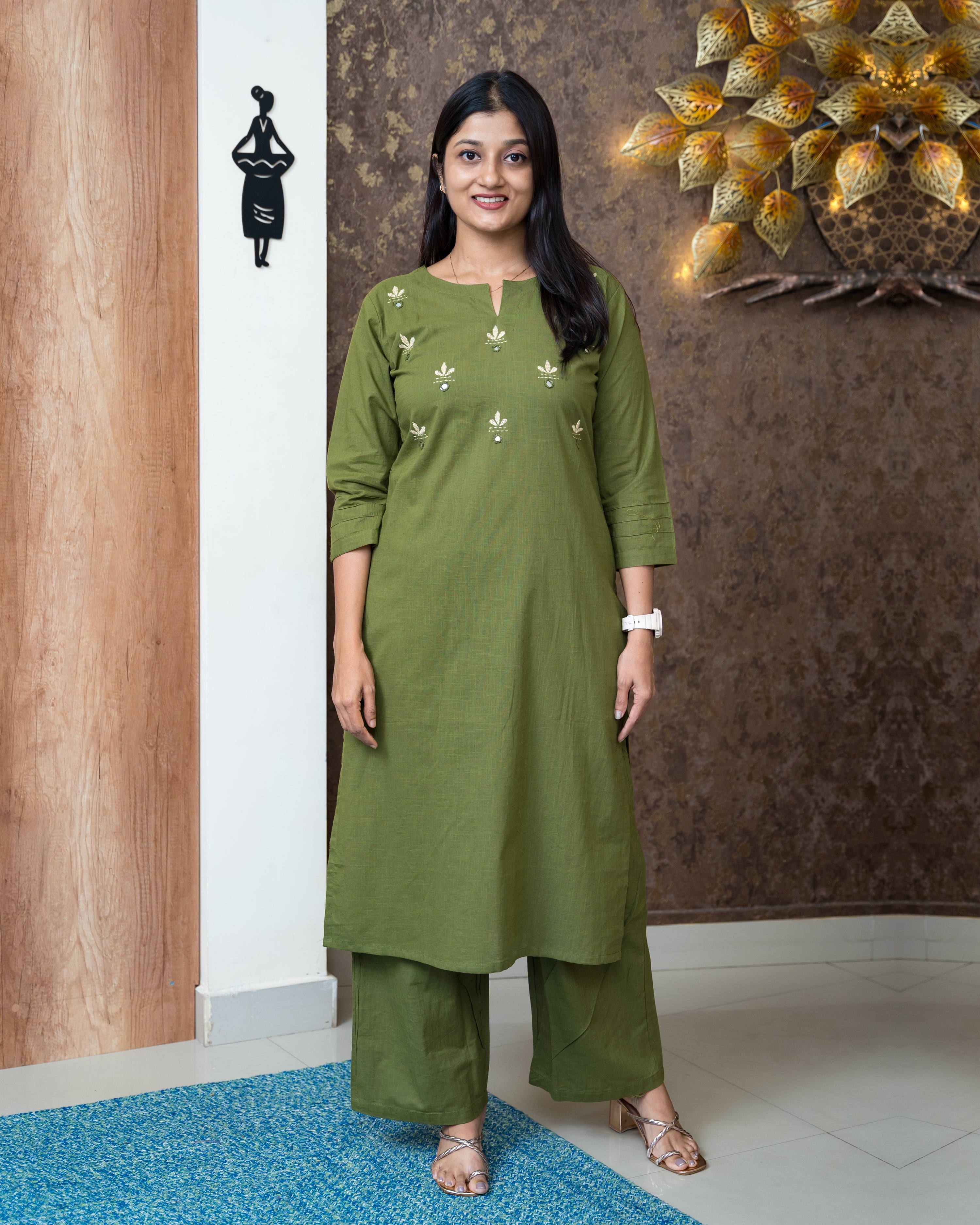 Load image into Gallery viewer, Cotton Co-ord Set-6216
