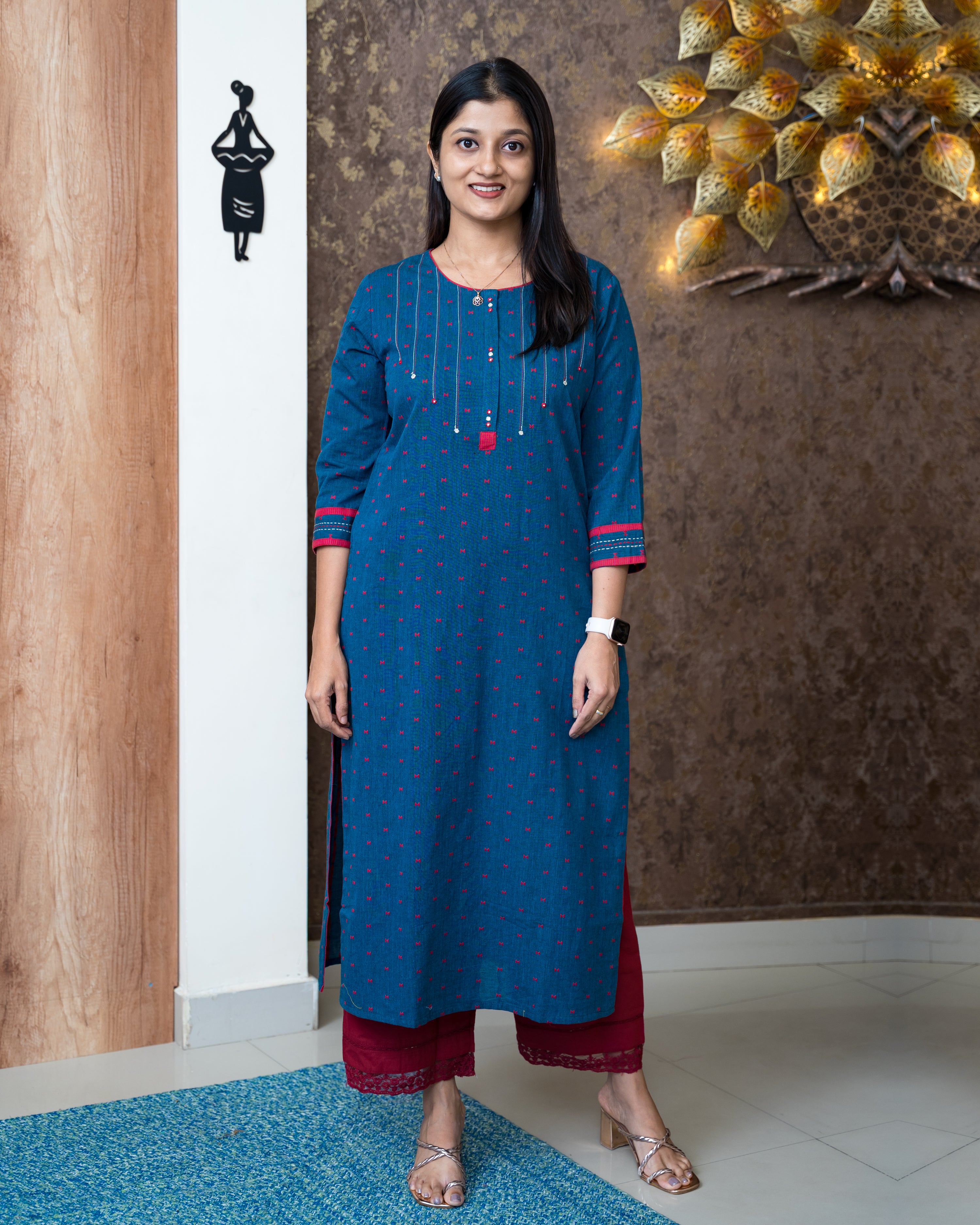 Load image into Gallery viewer, Cotton Kurti- 6244
