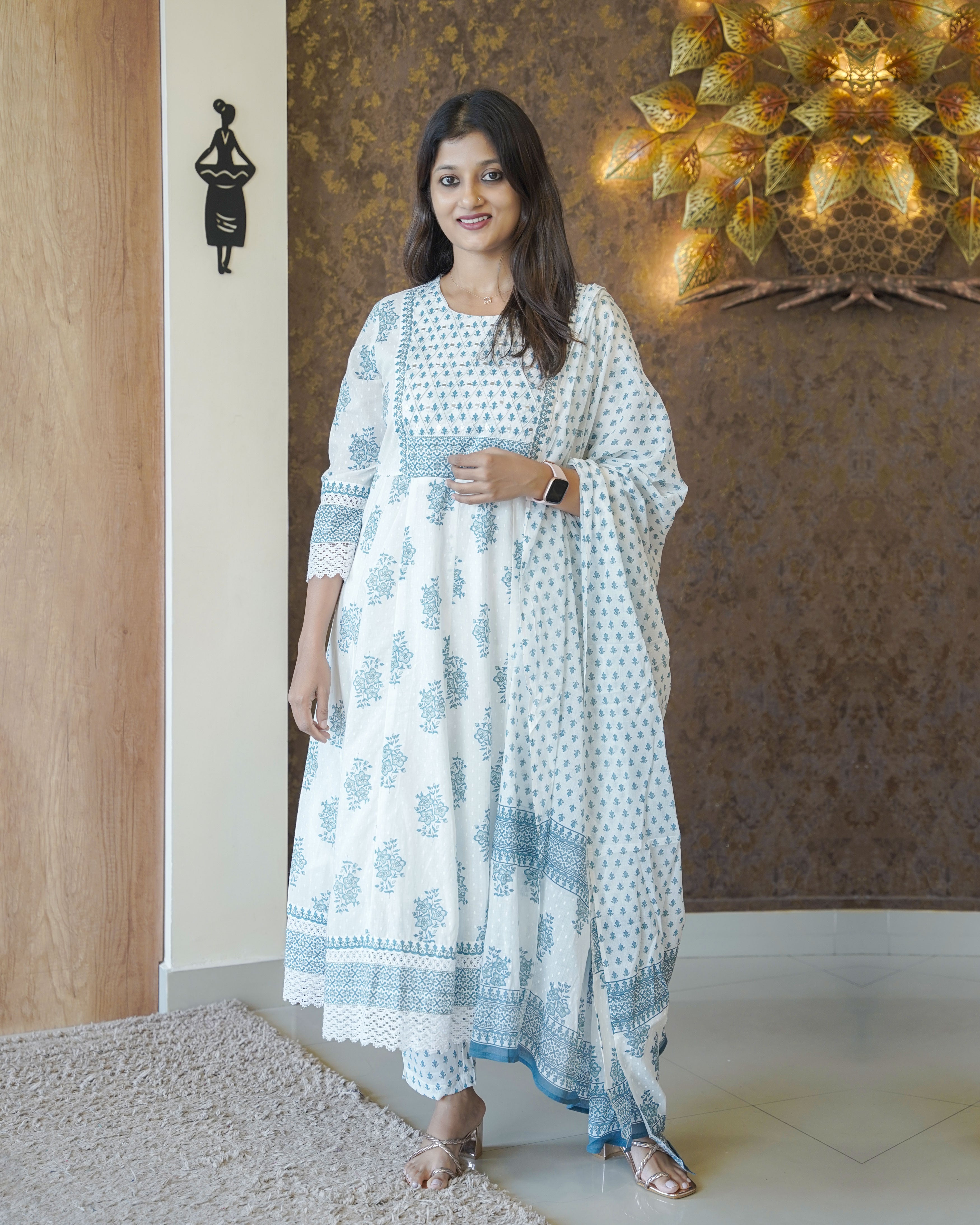 Load image into Gallery viewer, Pure Cotton Kurti Set-2134
