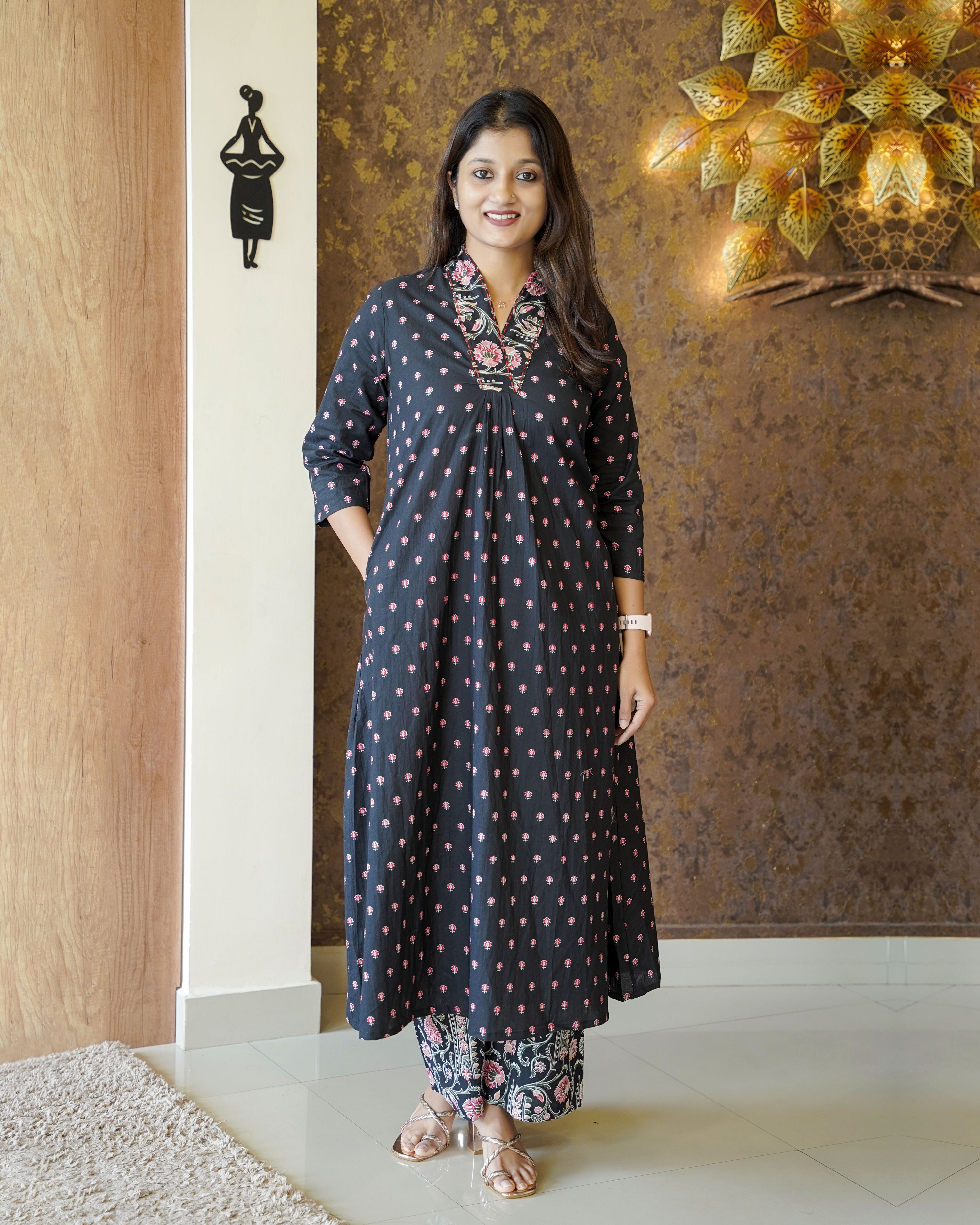 Load image into Gallery viewer, Printed Cotton Co-Ord Set-2203
