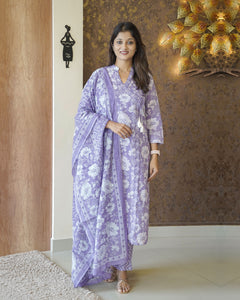 Printed Cotton Kurti Set-2210