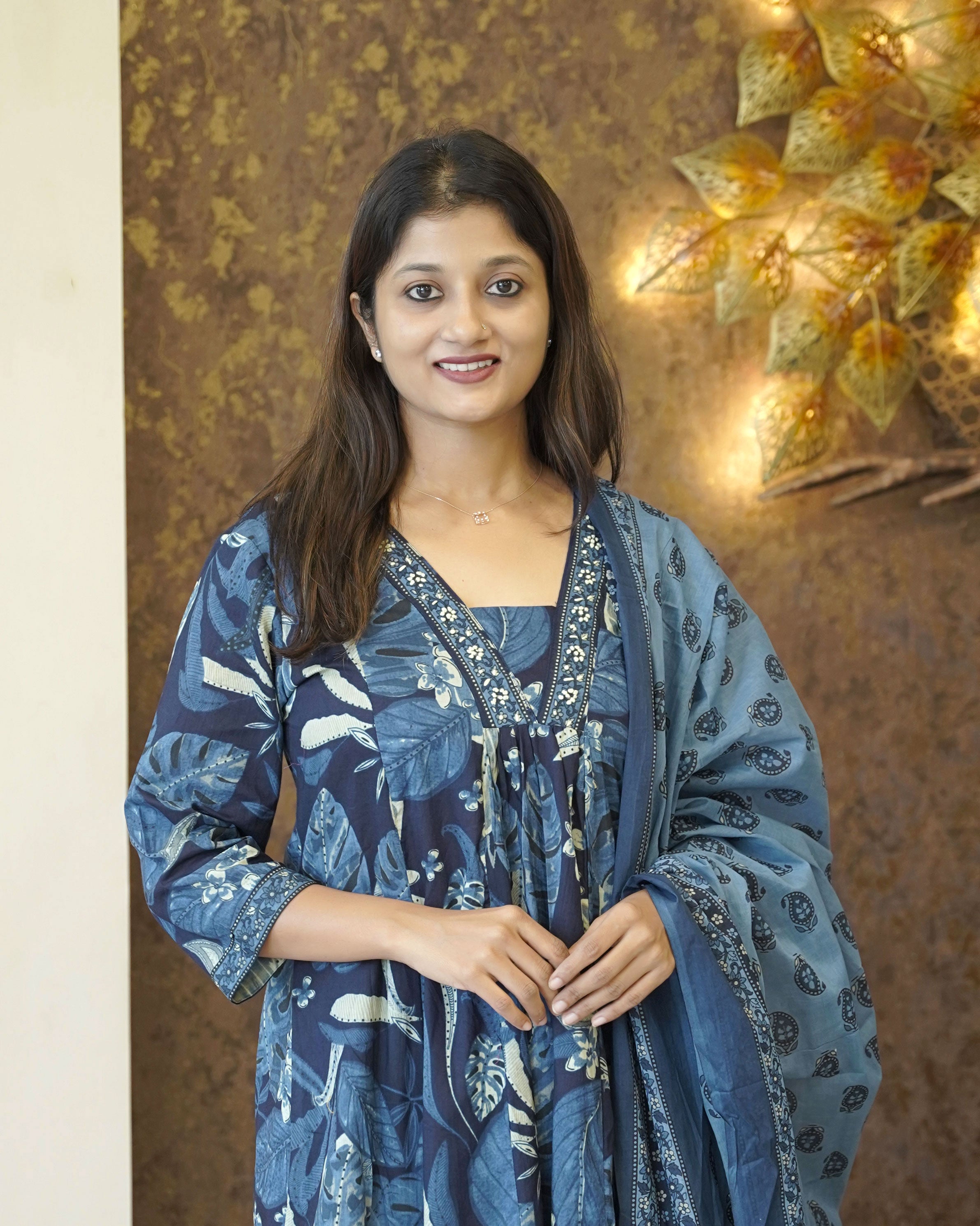 Load image into Gallery viewer, Printed Cotton Kurti Set-2211
