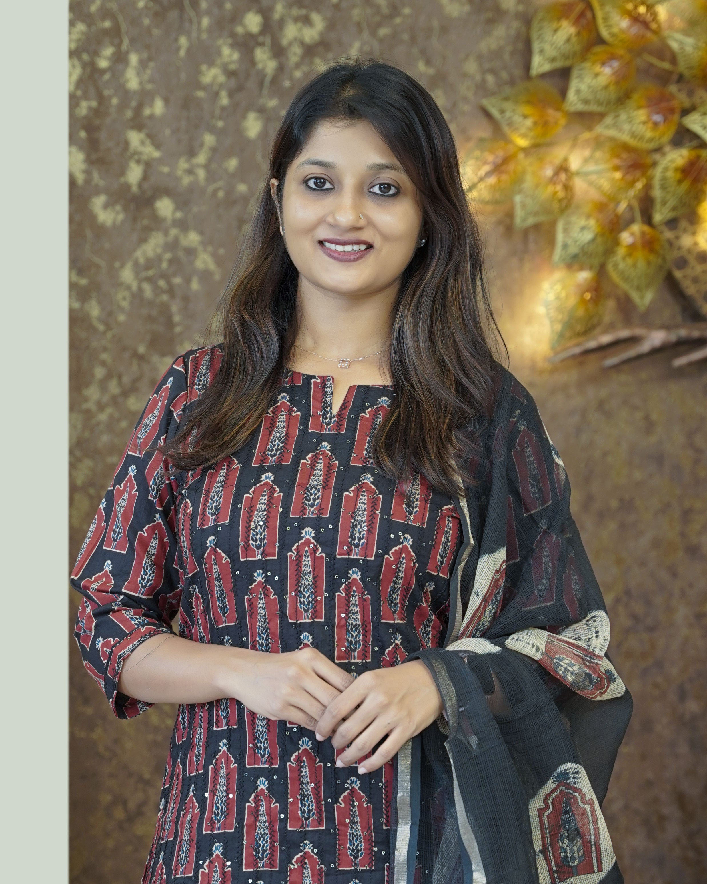 Load image into Gallery viewer, Printed Cotton Kurti Set-2274
