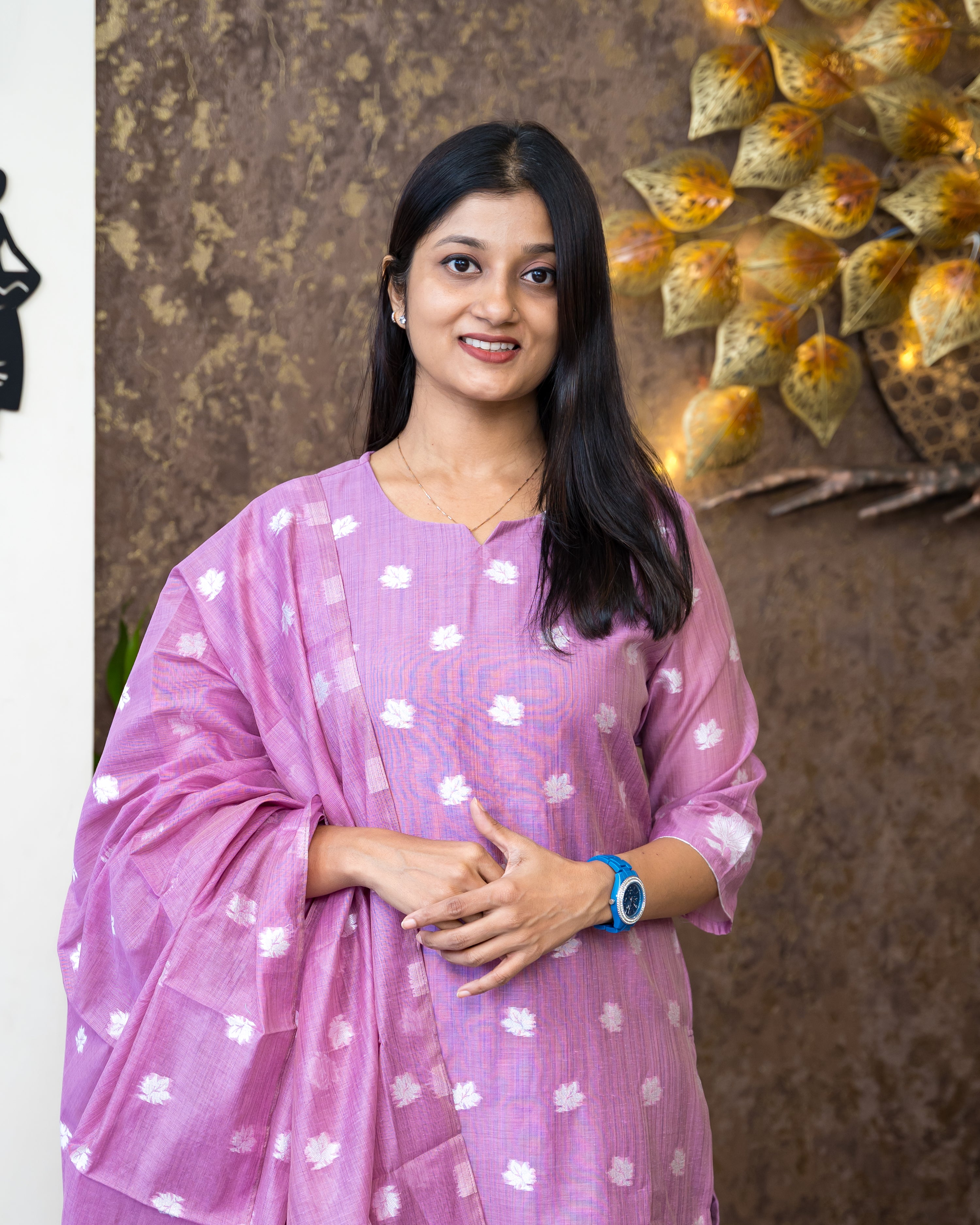 Load image into Gallery viewer, Chanderi Cotton Suit-6376

