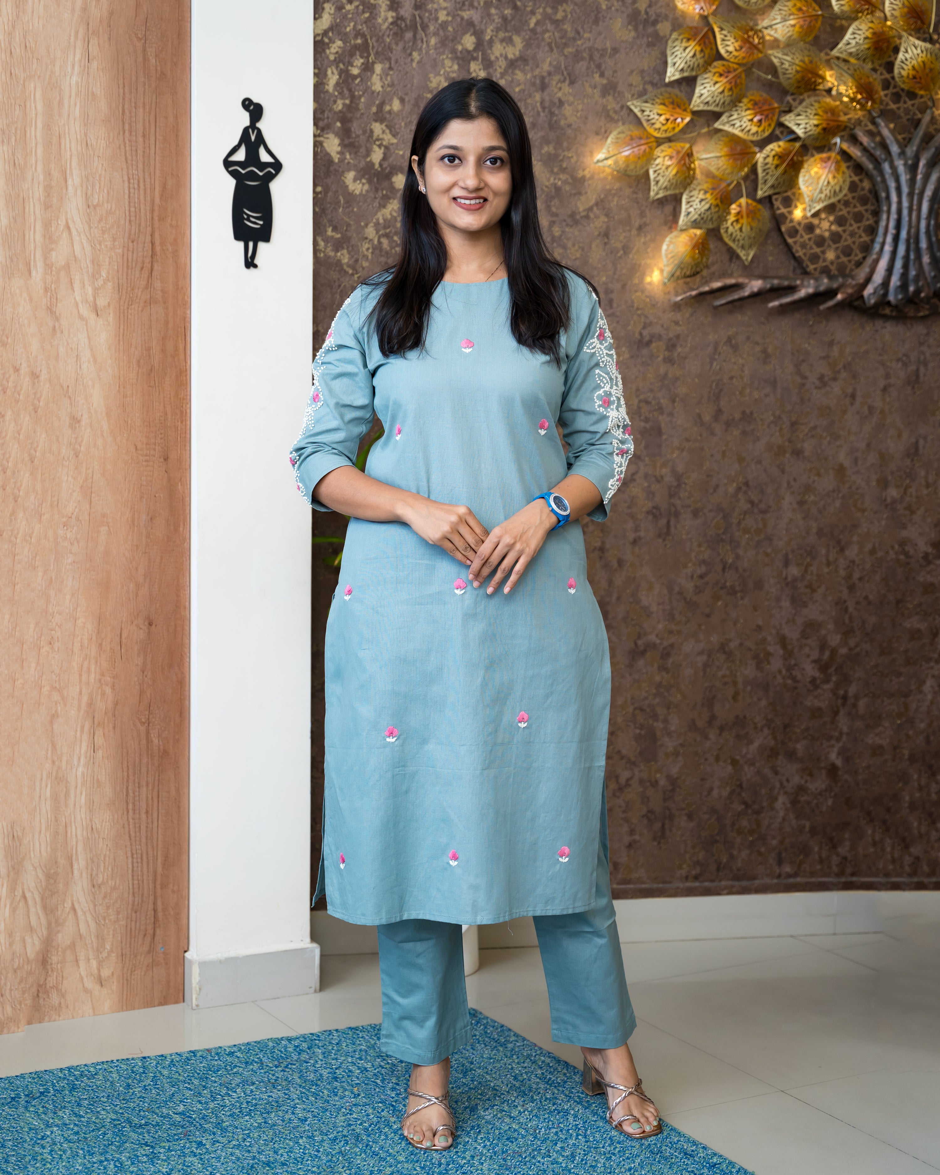 Load image into Gallery viewer, Cotton Co-Ord Set-6379
