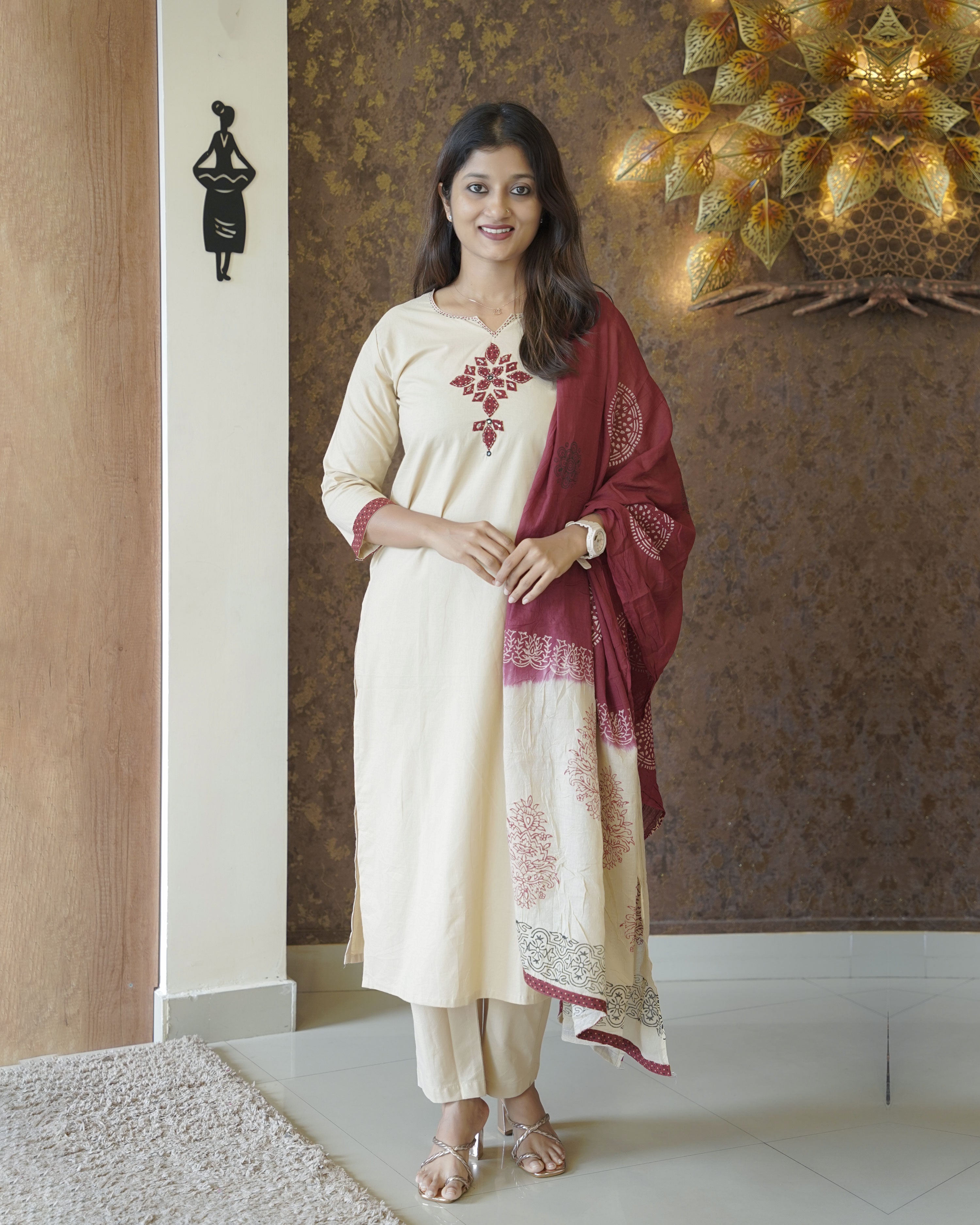 Load image into Gallery viewer, Pure Cotton Kurti Set - 2268
