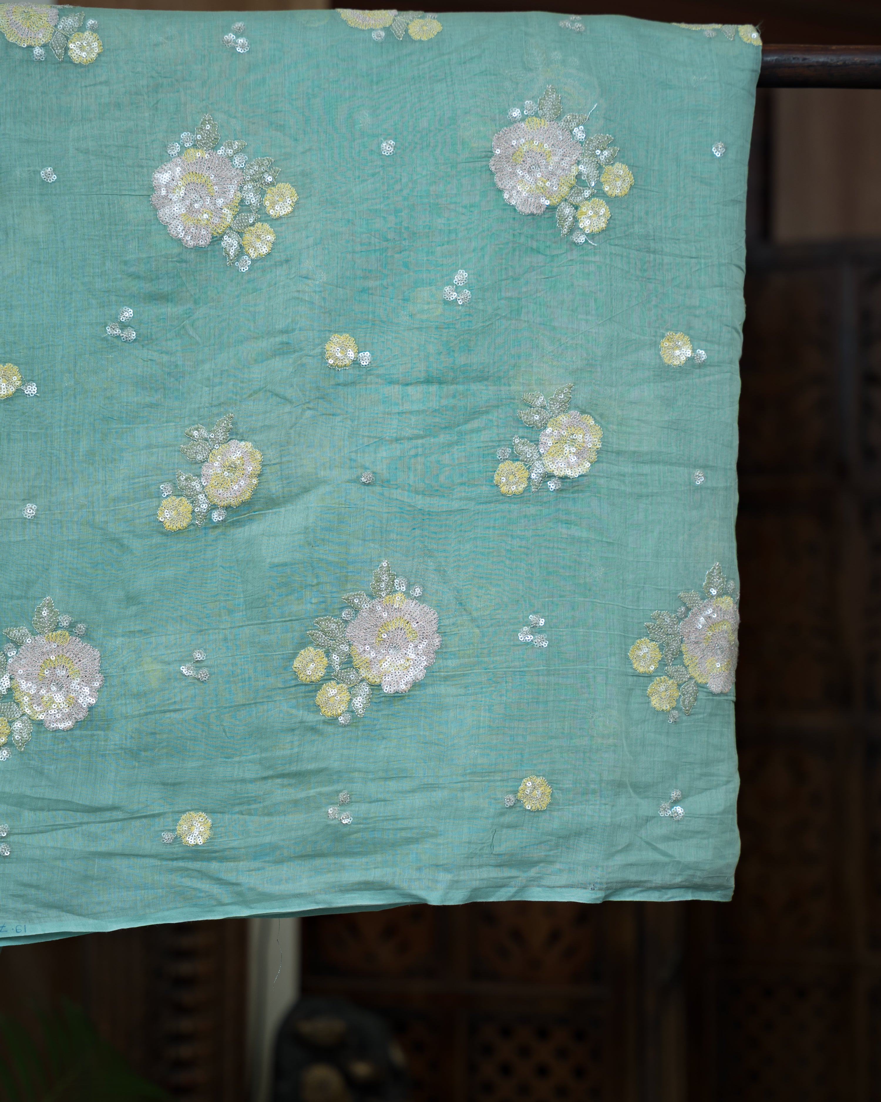 Load image into Gallery viewer, Mul Chanderi Fabric-5802

