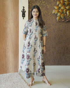 Printed Cotton Co-Ord Set - 2330