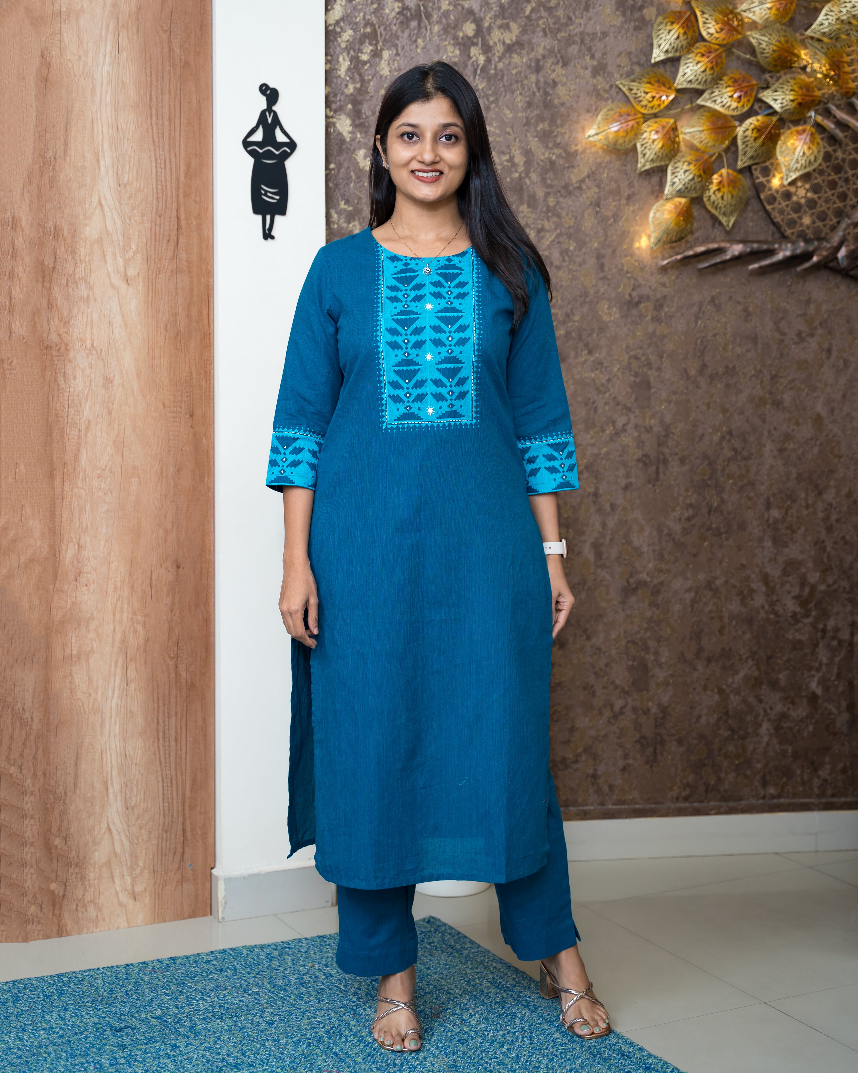 Load image into Gallery viewer, Cotton Co-Ord Set-6394
