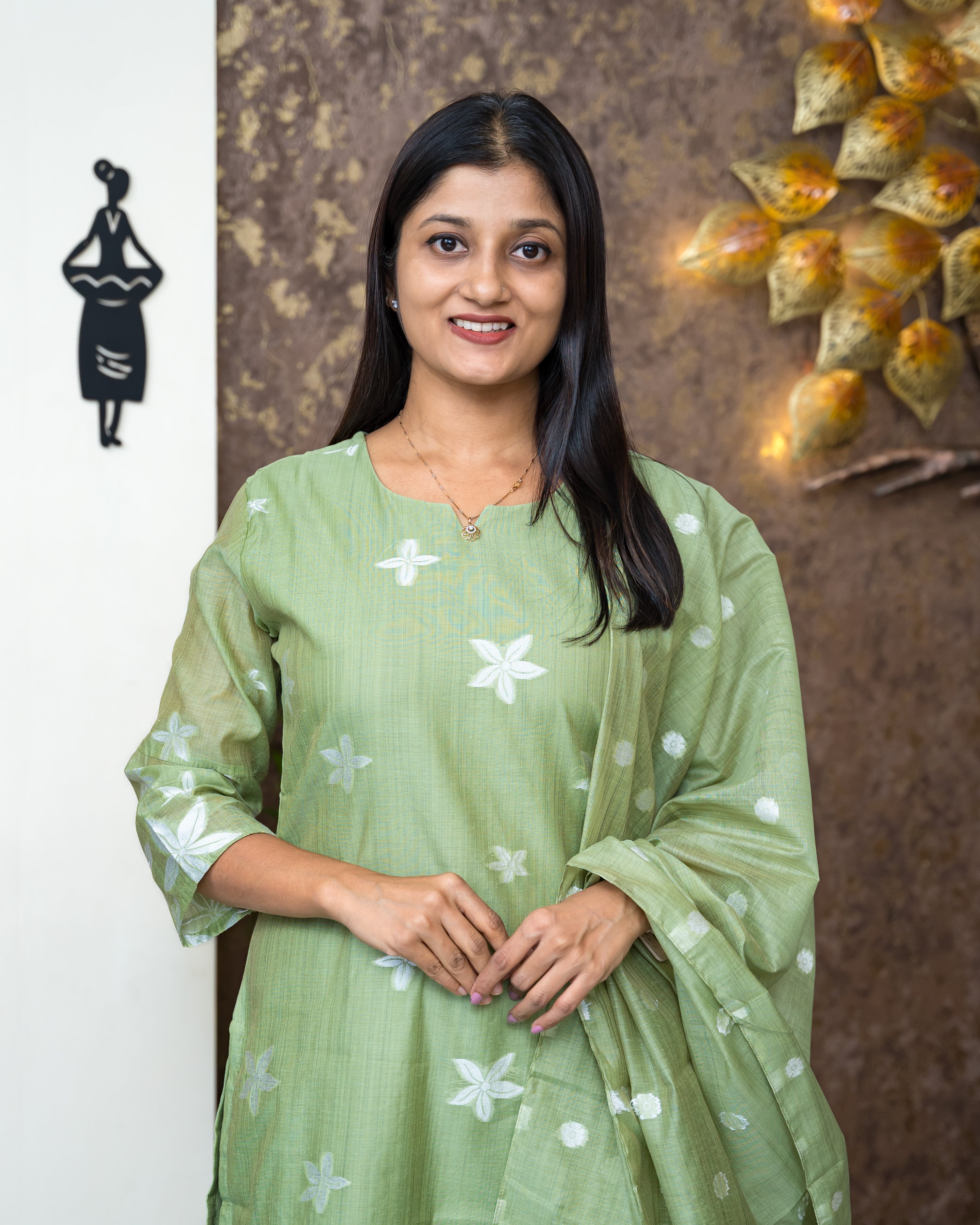 Load image into Gallery viewer, Chanderi Cotton Suit-6423
