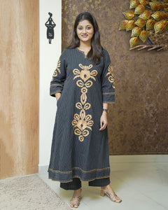 Pure Cotton Co-Ord Set - 2335