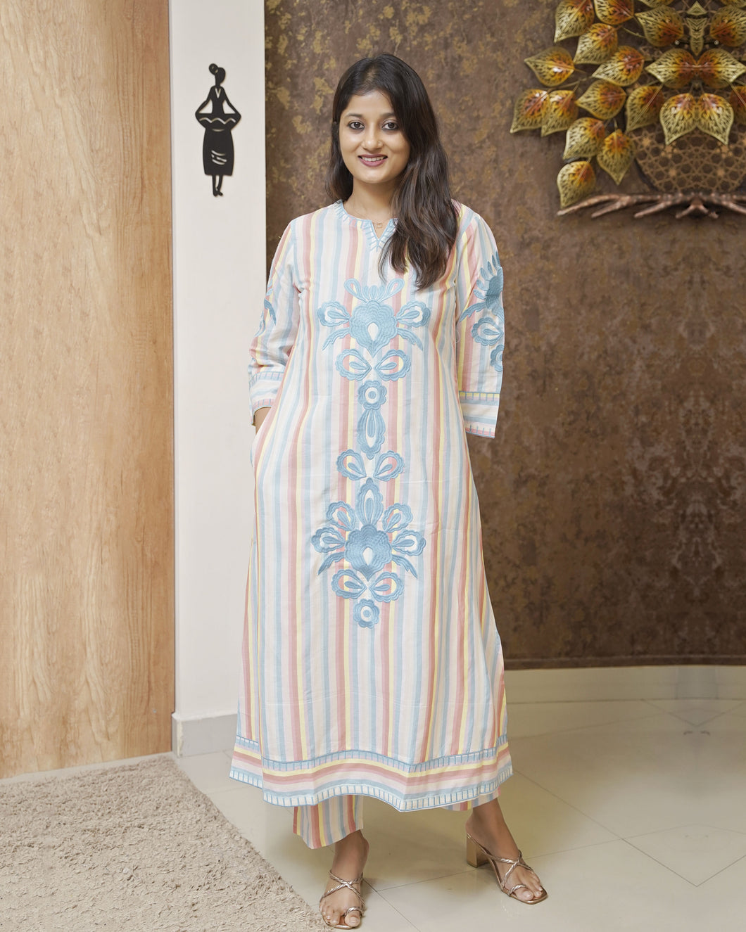 Pure Cotton Co-Ord Set - 2334