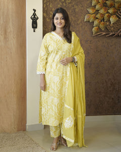 Pure Cotton Kurti Set - 2336