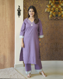 Pure Cotton Co-Ord Set - 2328