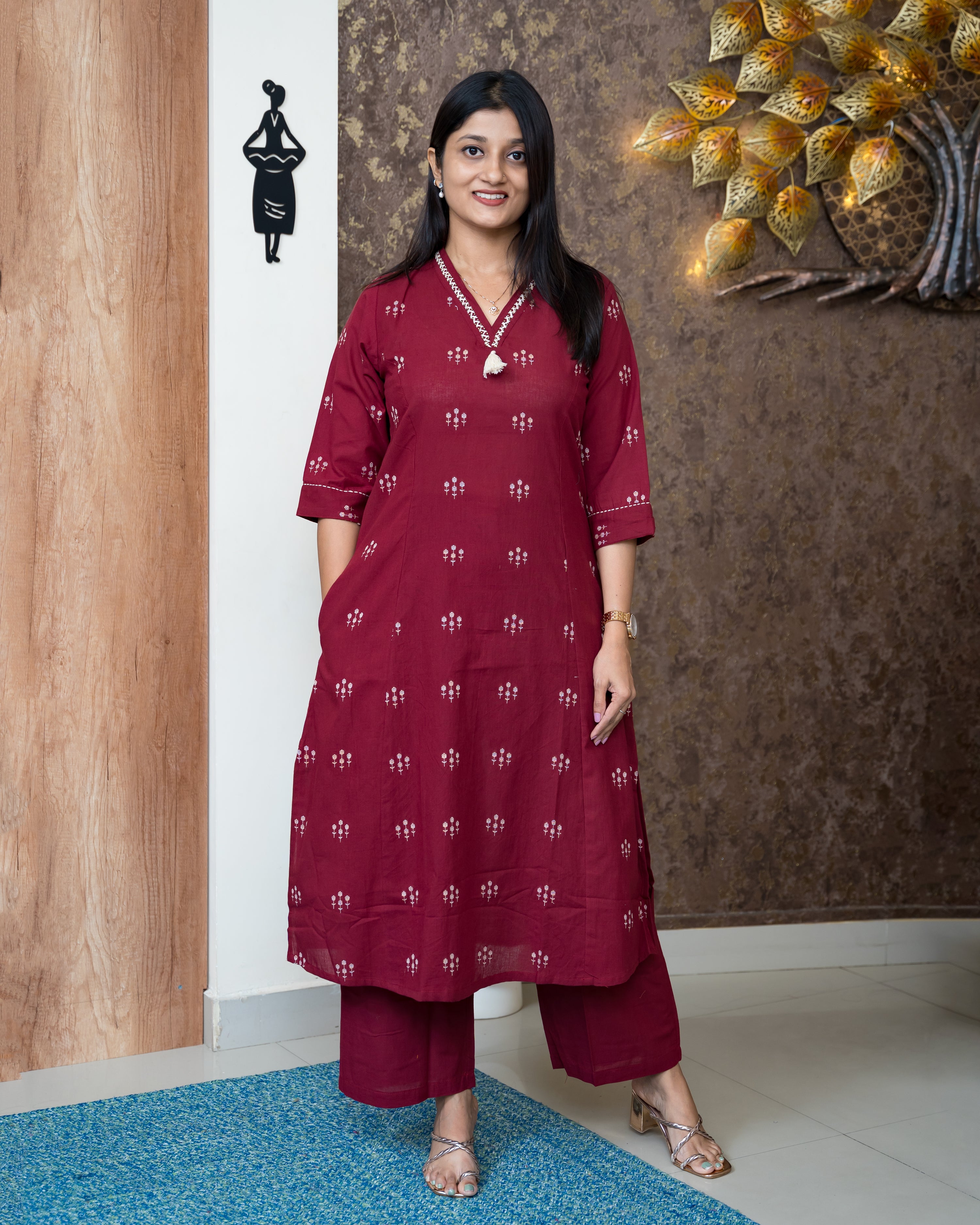 Load image into Gallery viewer, Cotton Co-Ord Set-6453
