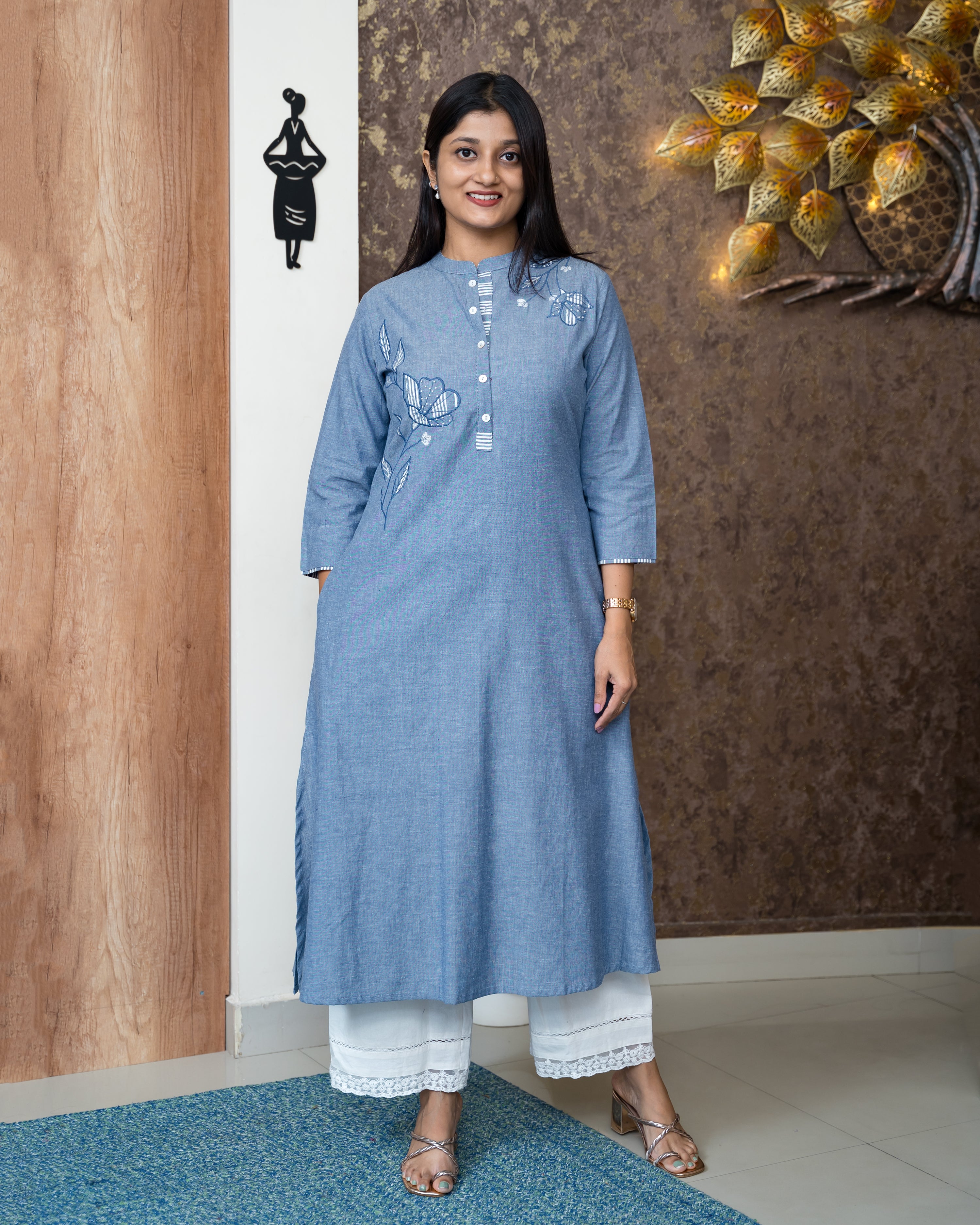 Load image into Gallery viewer, Cotton kurti - 6395
