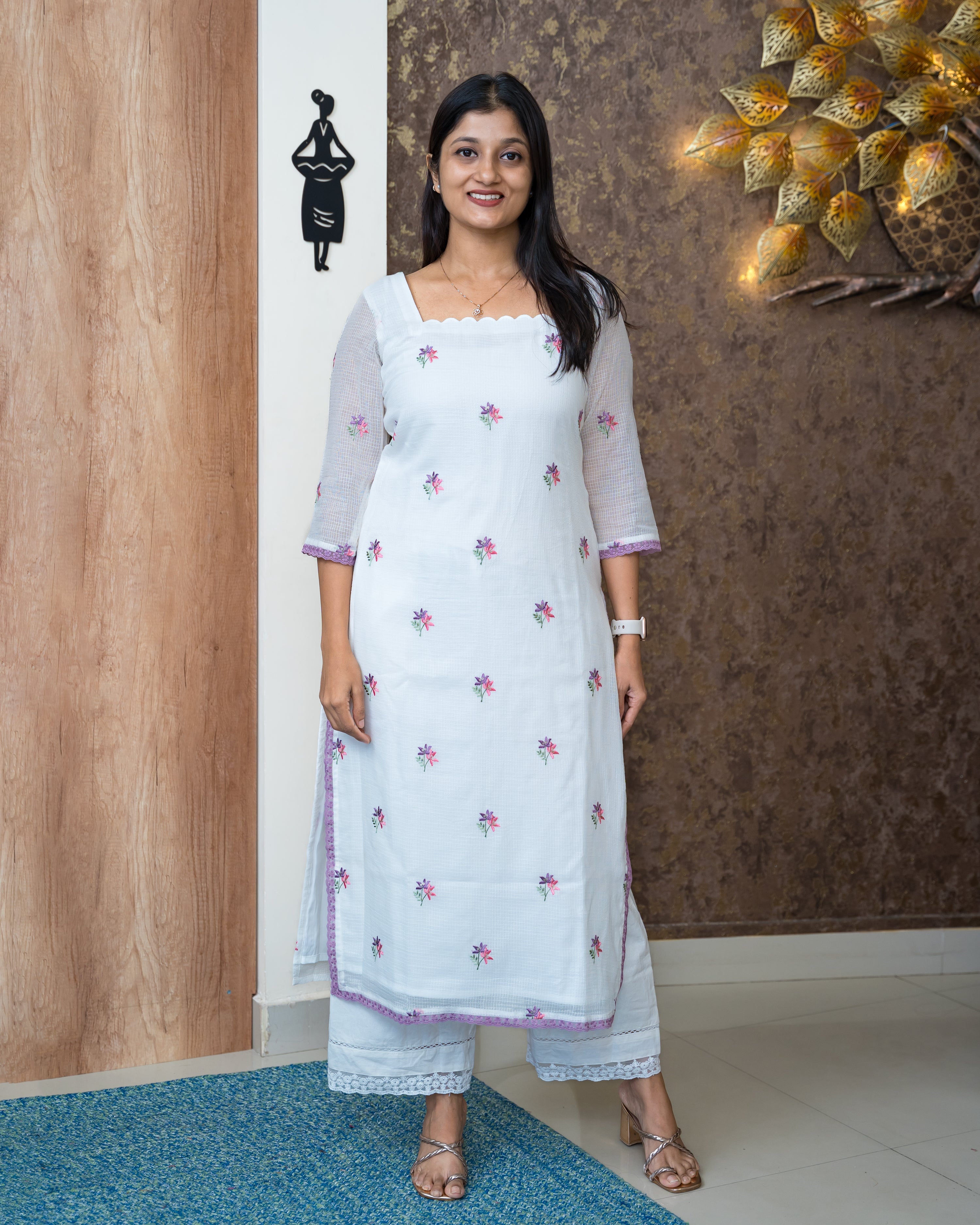 Load image into Gallery viewer, Kota Doria Designer Kurti(Pre-Order)-963
