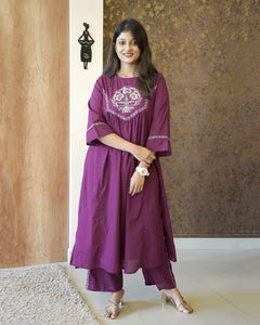 Pure Cotton Co-Ord Set - 2404