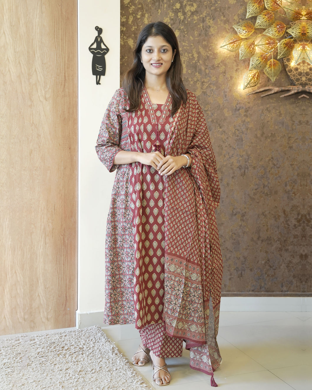 Pure Cotton Kurti Set - 2411