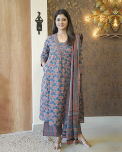 Pure cotton kurti set - 2406