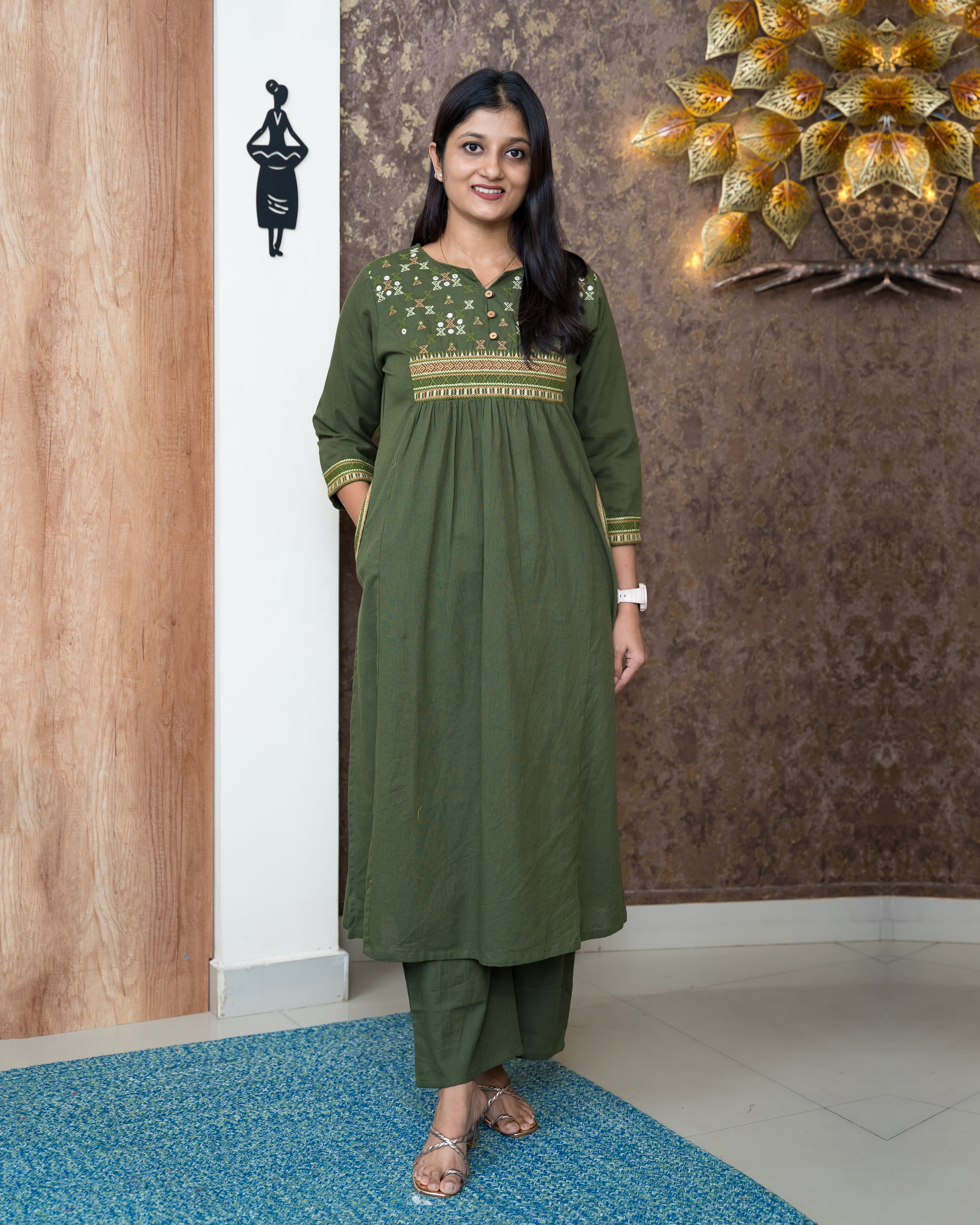 Load image into Gallery viewer, Cotton Co-Ord Set-6503
