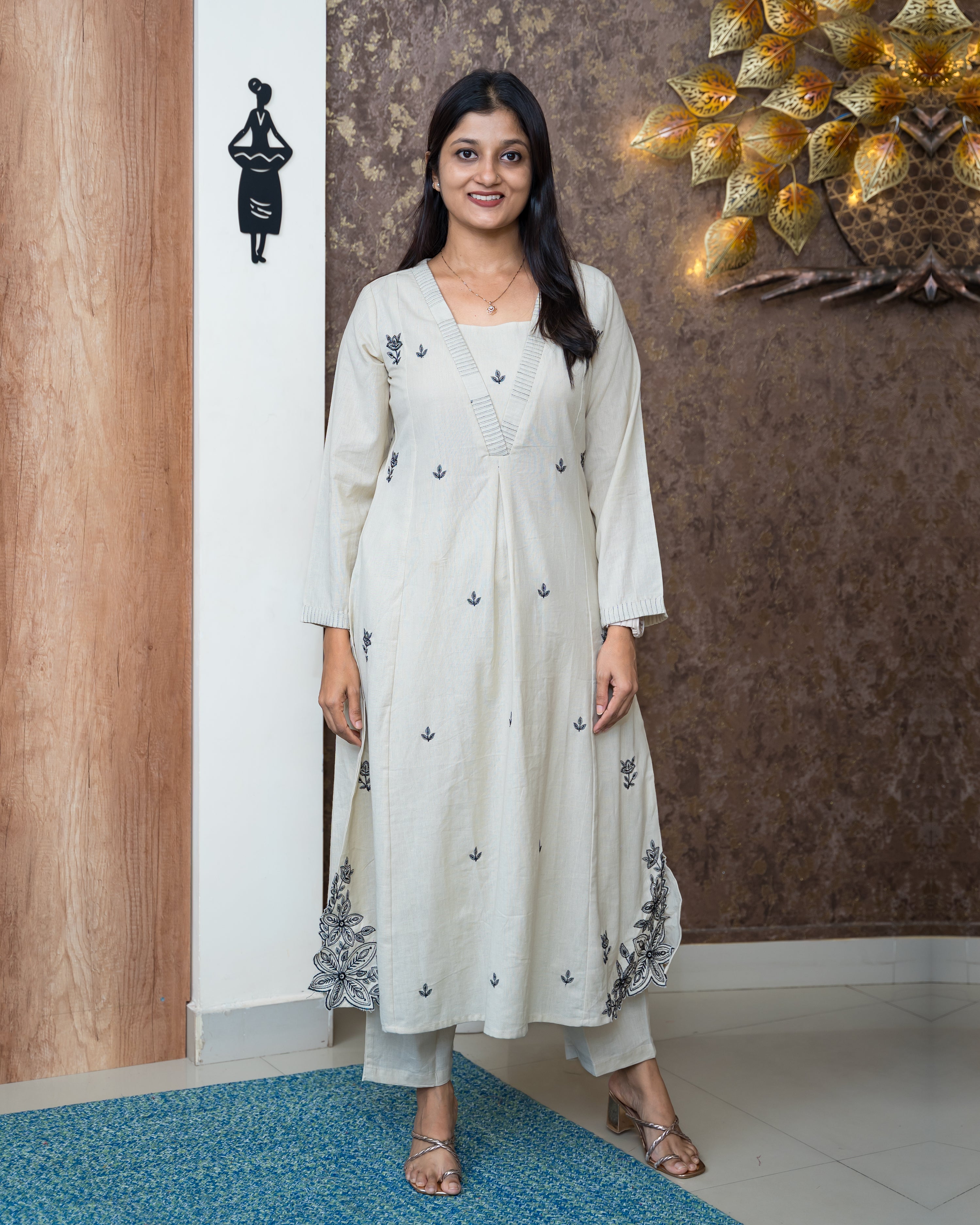 Load image into Gallery viewer, Cotton Co-Ord Set-6513
