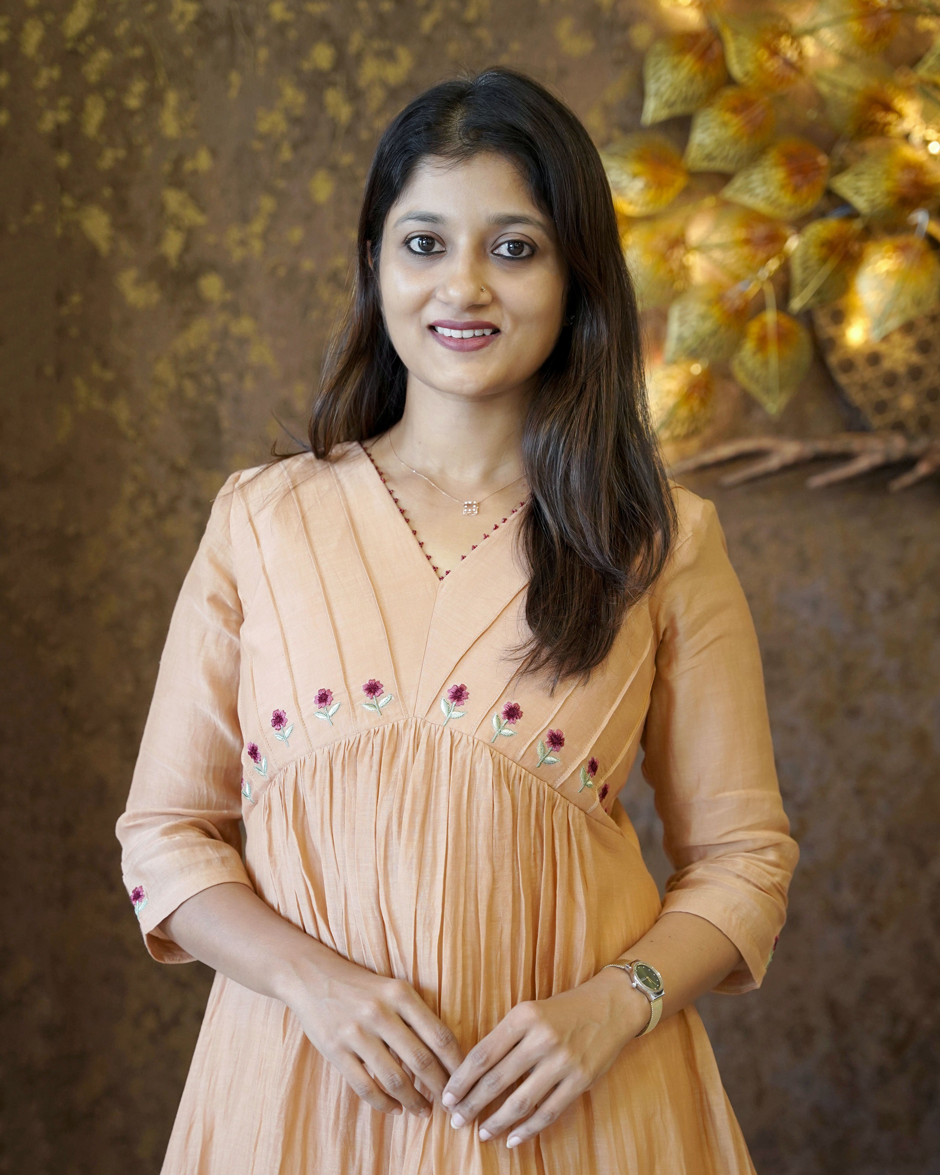 Load image into Gallery viewer, Mul Chanderi Designer Kurti ( Pre-Order) - 2450
