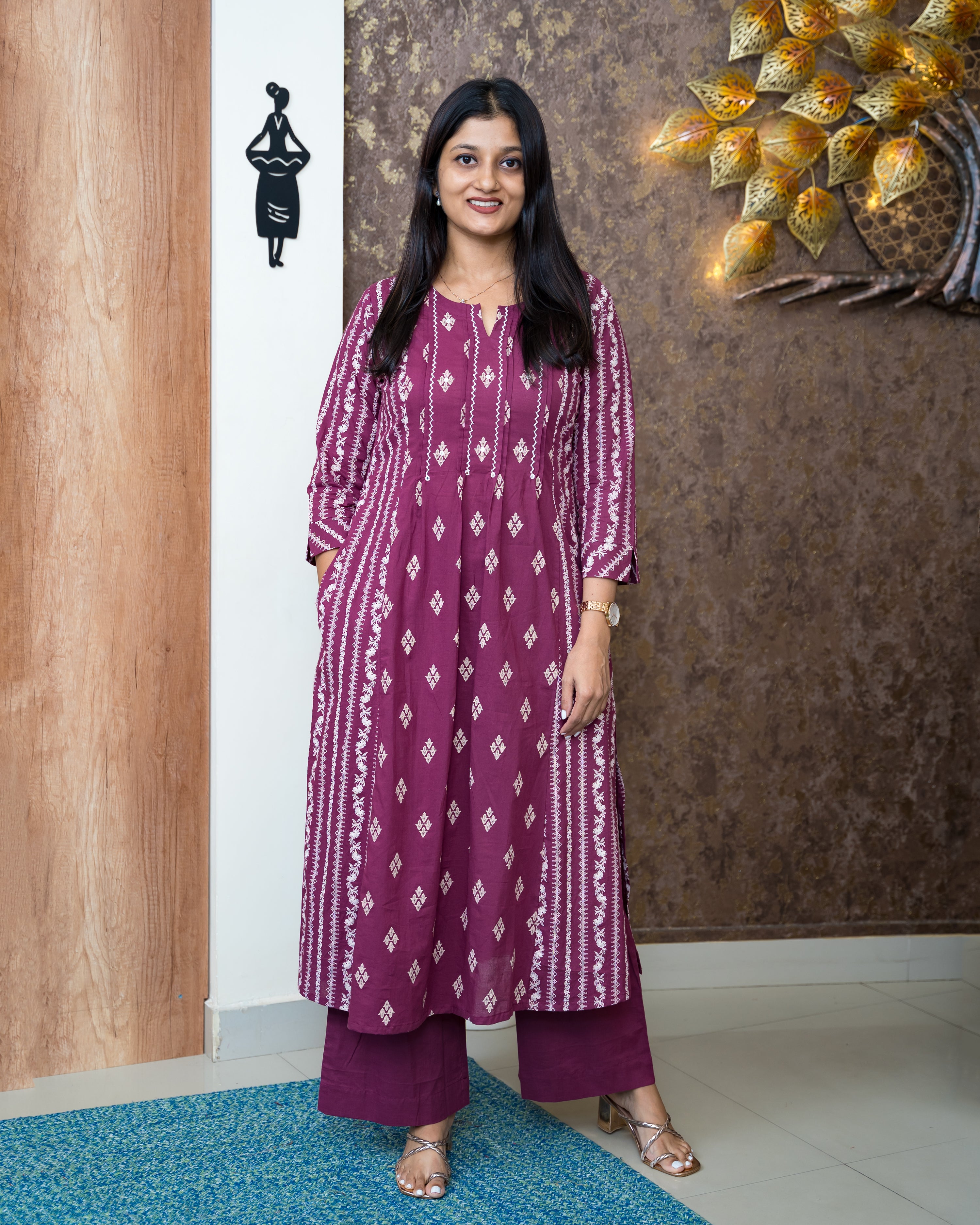 Load image into Gallery viewer, Cotton Co-Ord Set-6549
