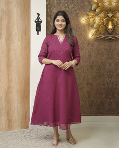 Mul Cotton Designer Kurti( Pre-Order)-2512