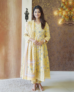 Pure Cotton Kurti Set- 2589