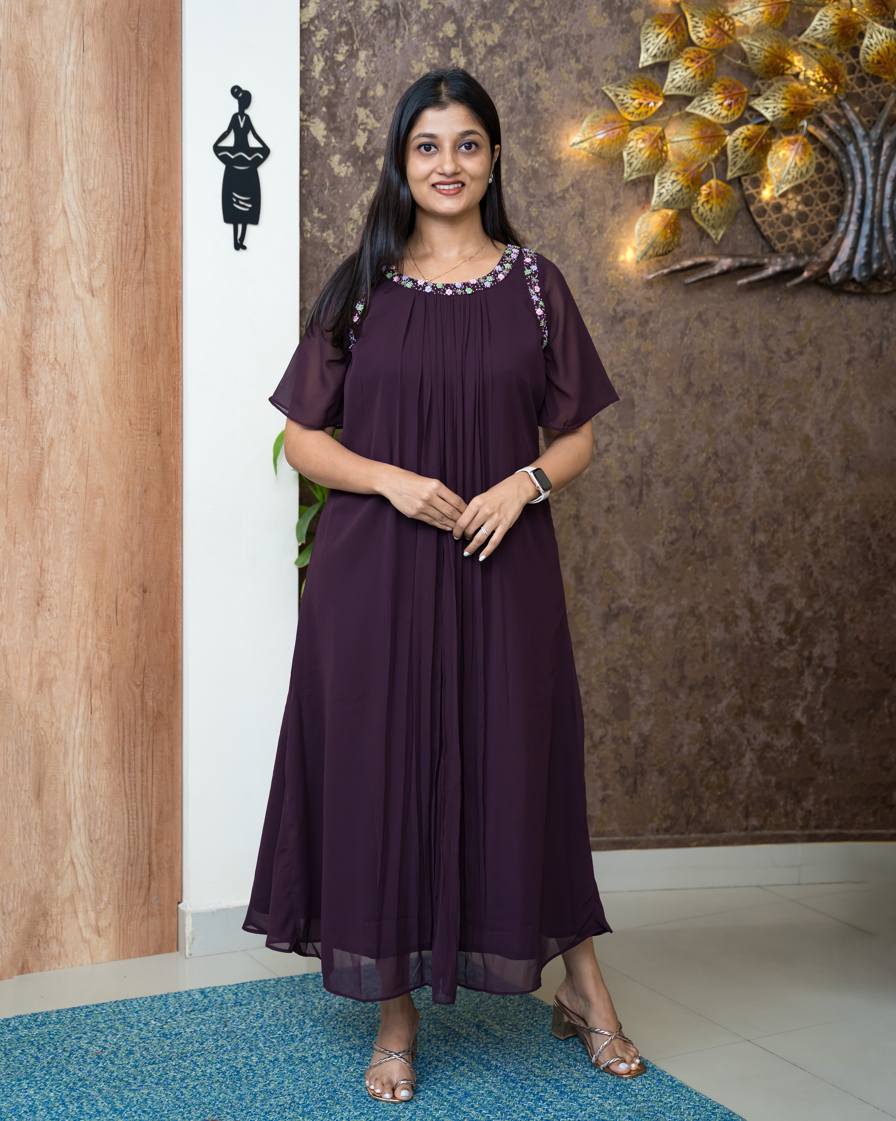 Load image into Gallery viewer, Faux Georgette Designer Kurti(Pre-Order)-940
