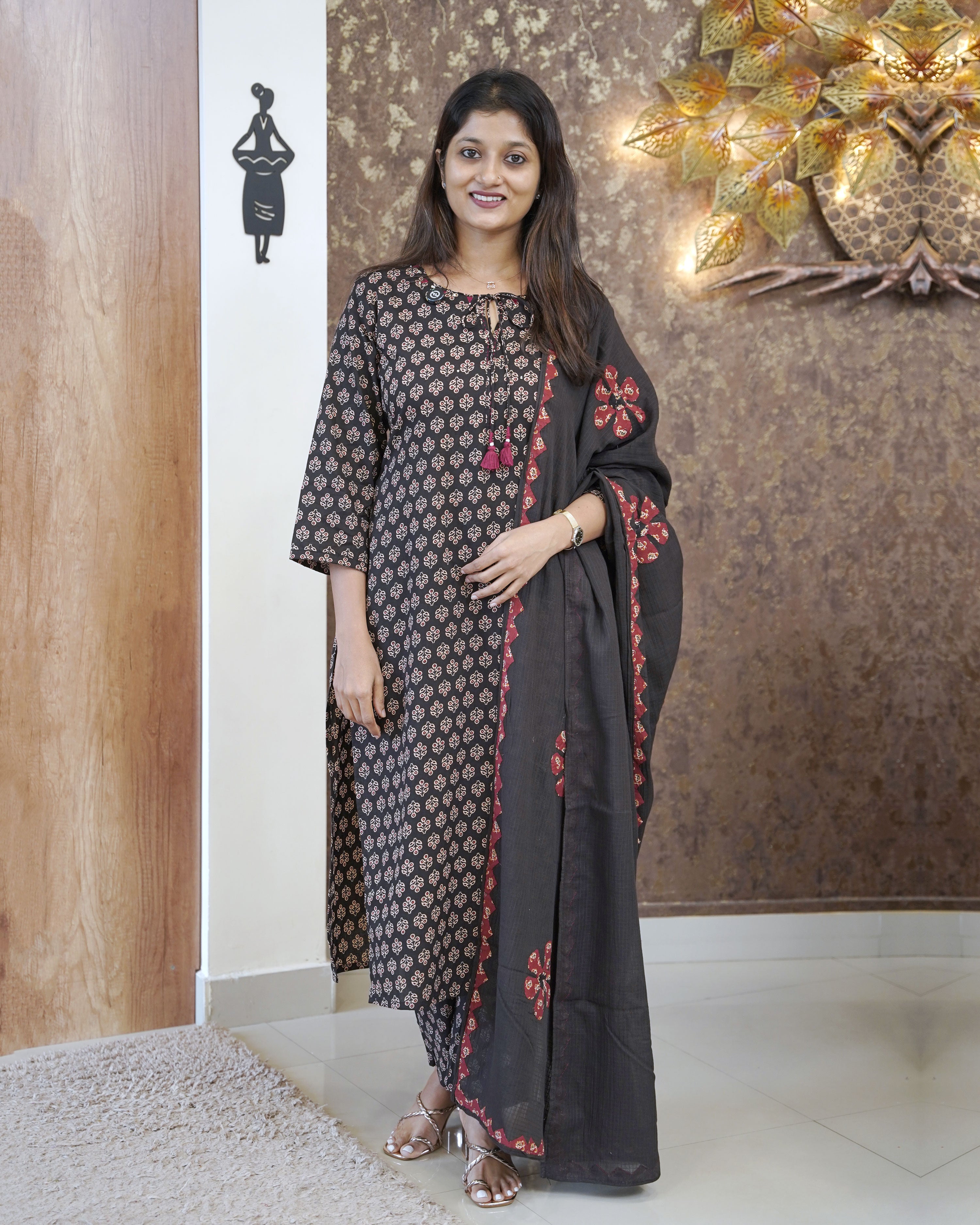 Load image into Gallery viewer, Pure Cotton Kurti Set - 2642
