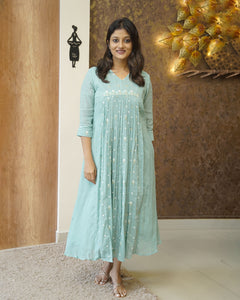 Mul Cotton Designer Kurti ( Pre-Order) - 2704