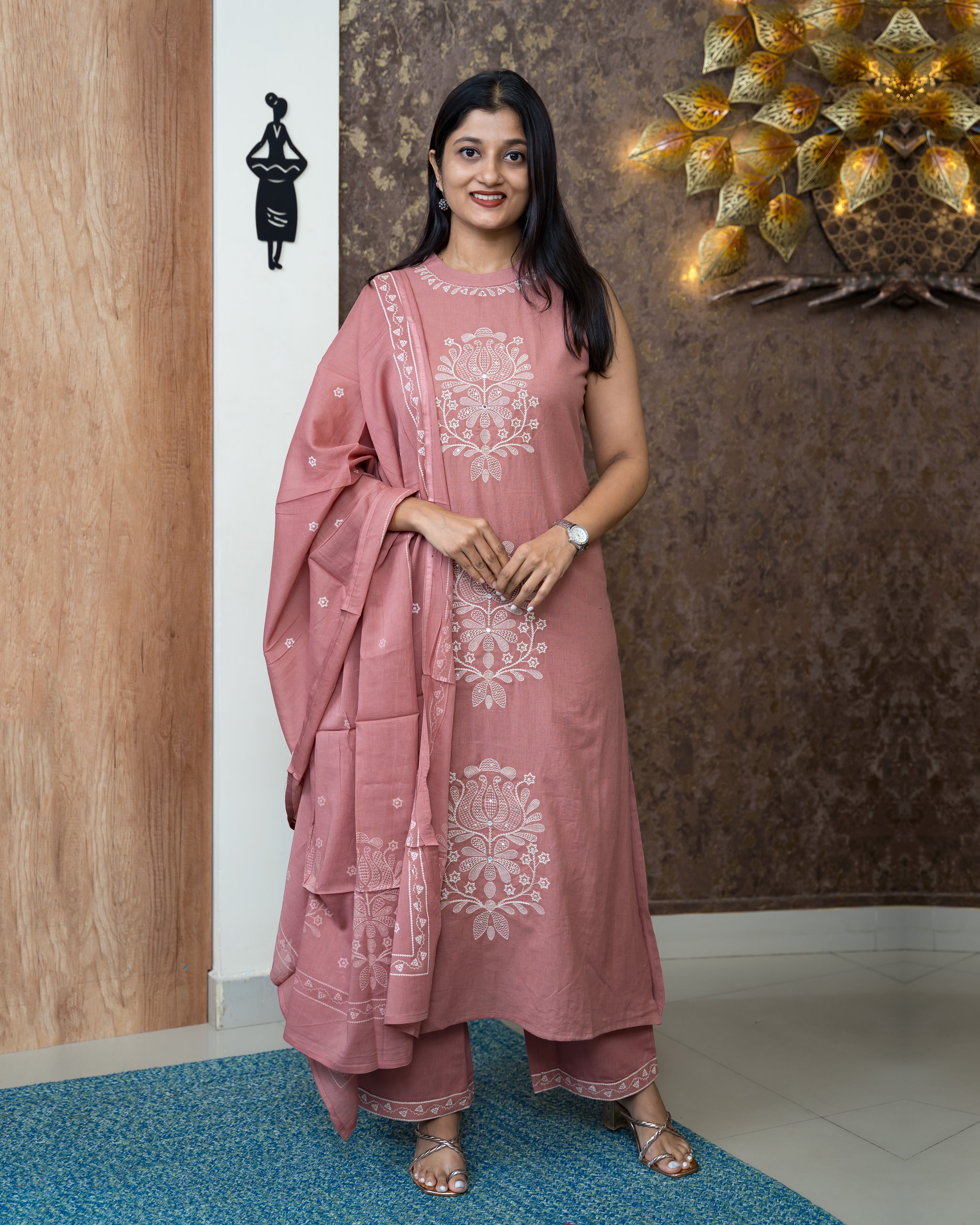 Load image into Gallery viewer, Cotton Kurti Set-6659
