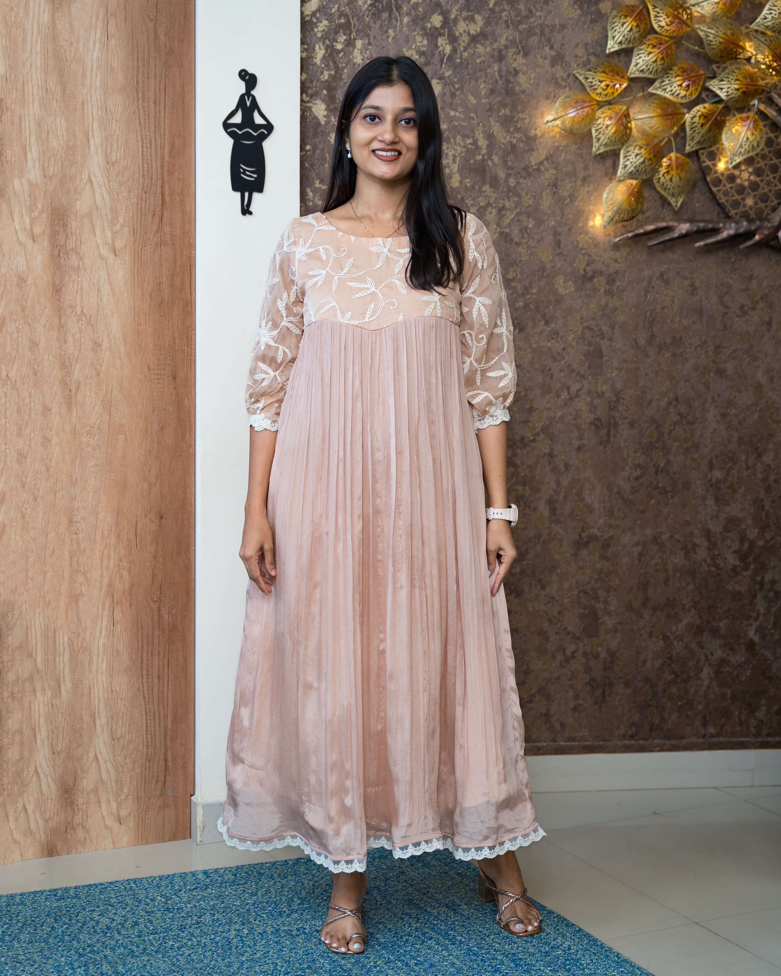 Load image into Gallery viewer, Chinnon Chiffon Designer Kurti(Pre-Order)-941
