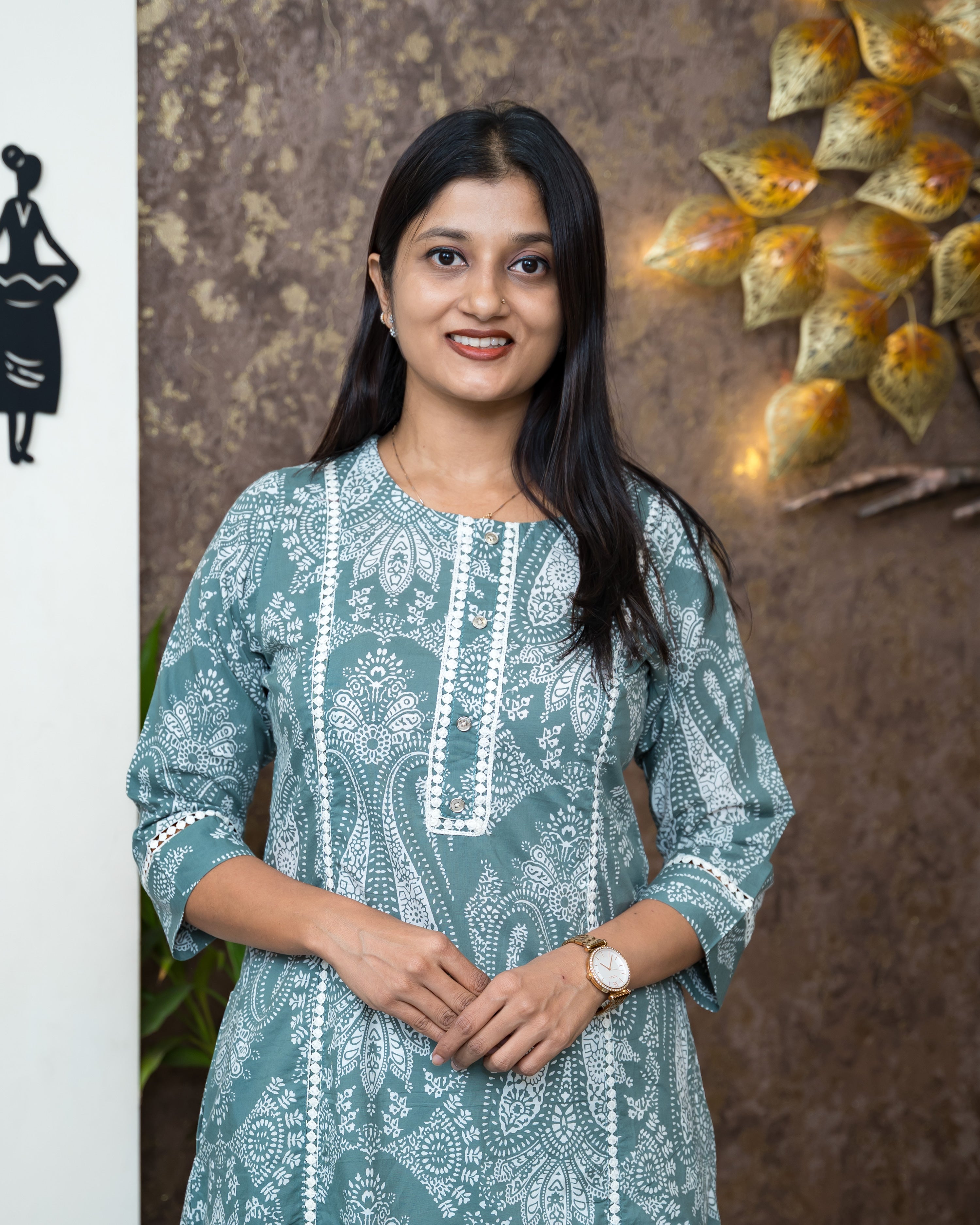 Load image into Gallery viewer, Cotton Kurti-6696
