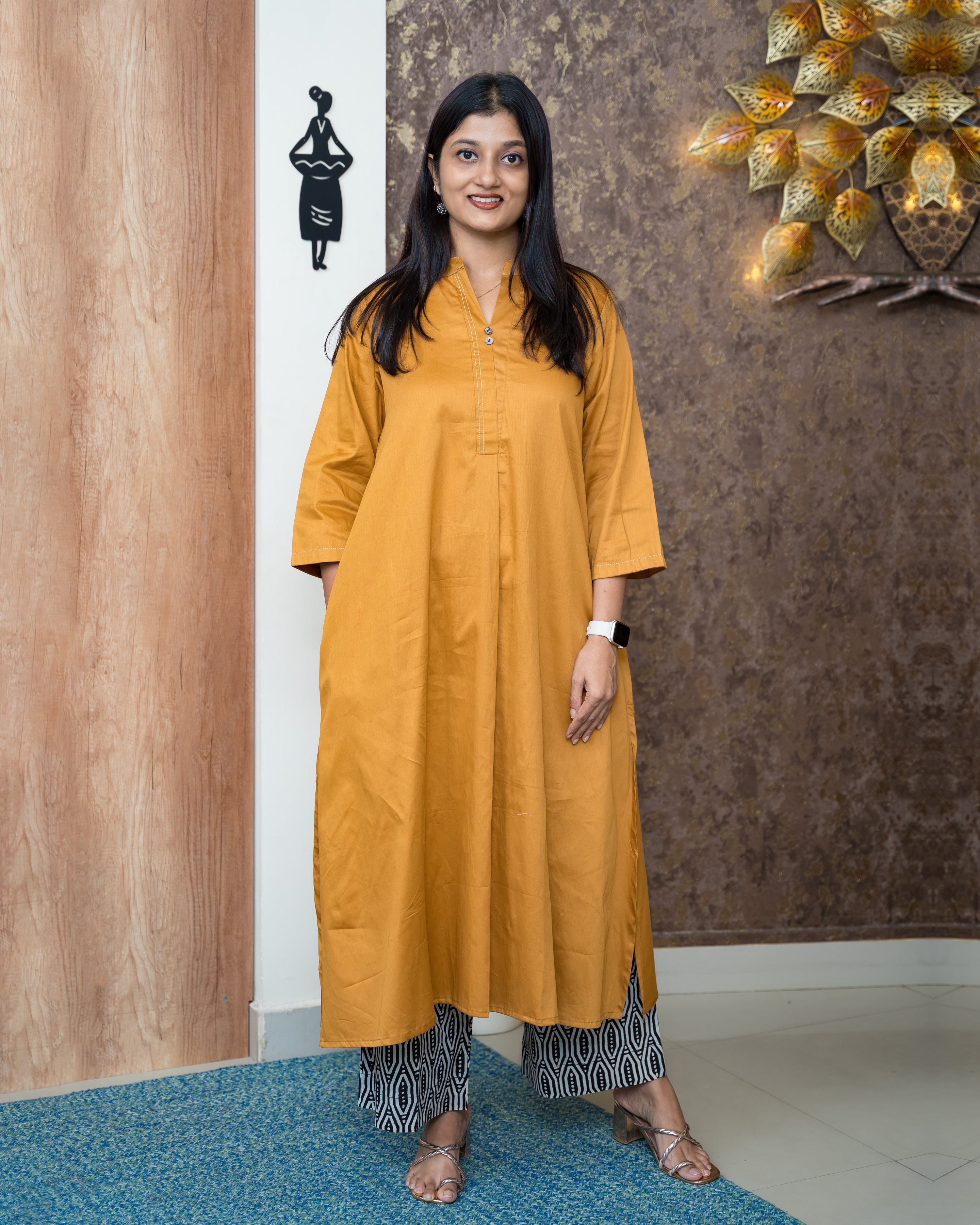 Load image into Gallery viewer, Satin Cotton Co-Ord Set-6705
