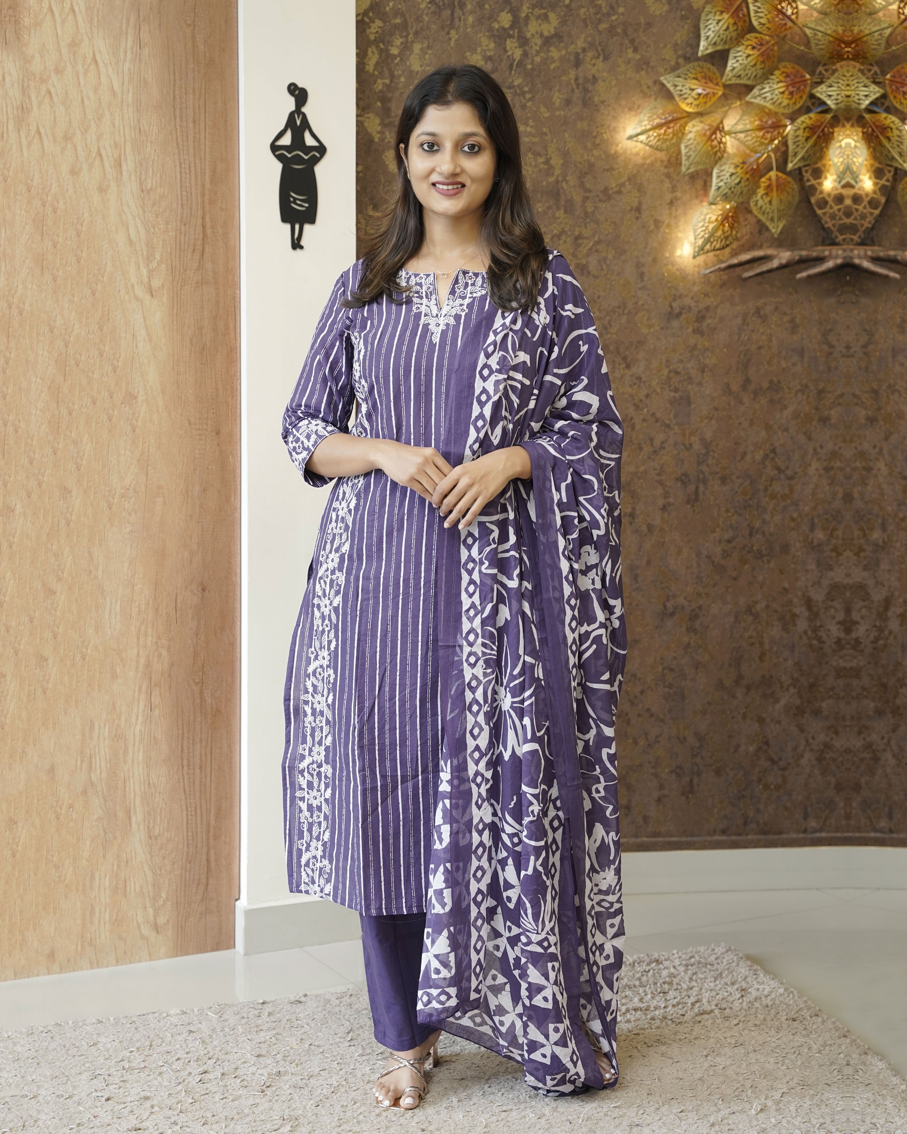 Load image into Gallery viewer, Pure Cotton Kurti Set - 1867
