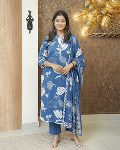 Cotton Kurti Set- 2746