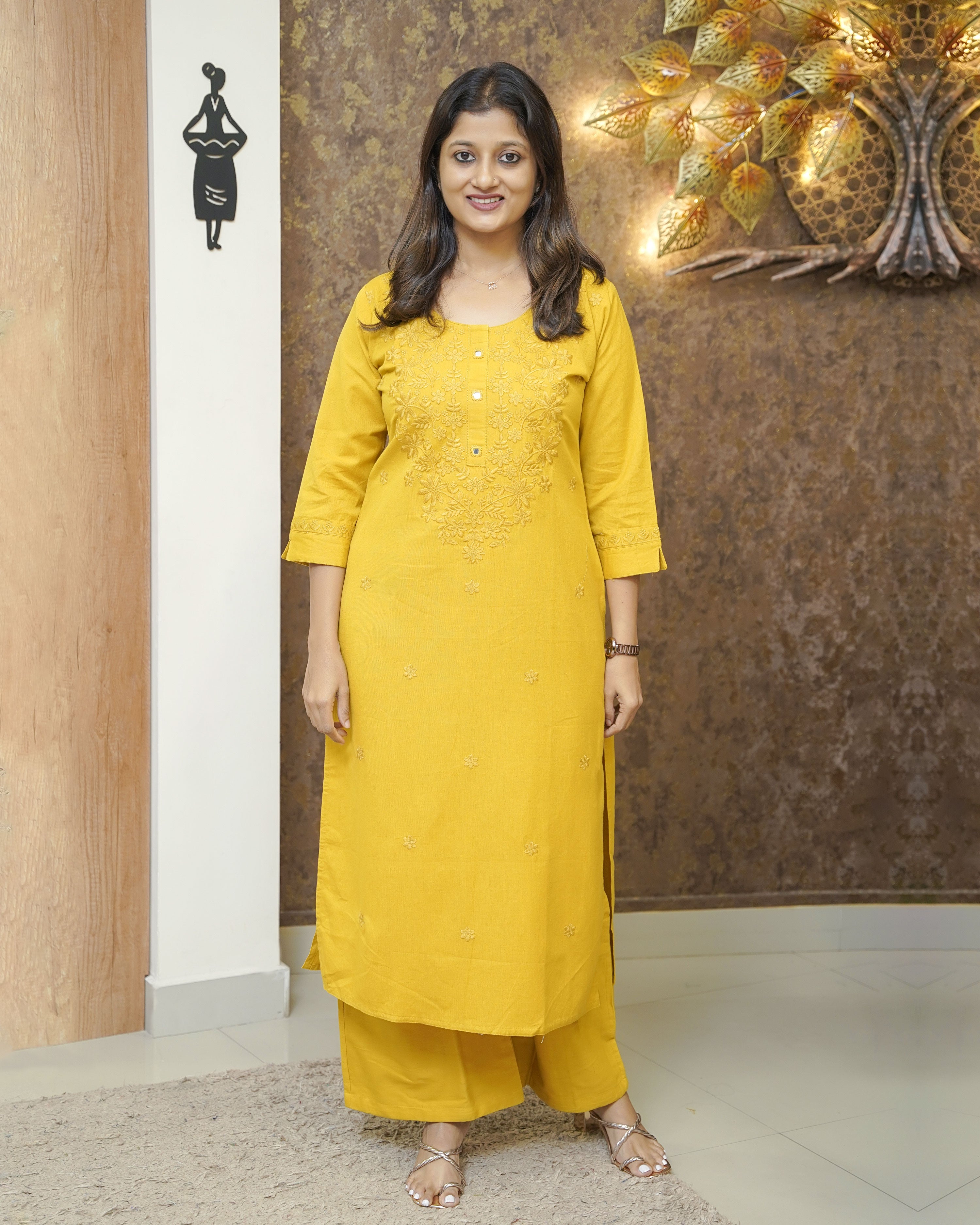 Load image into Gallery viewer, Pure Cotton Kurti Set-2752
